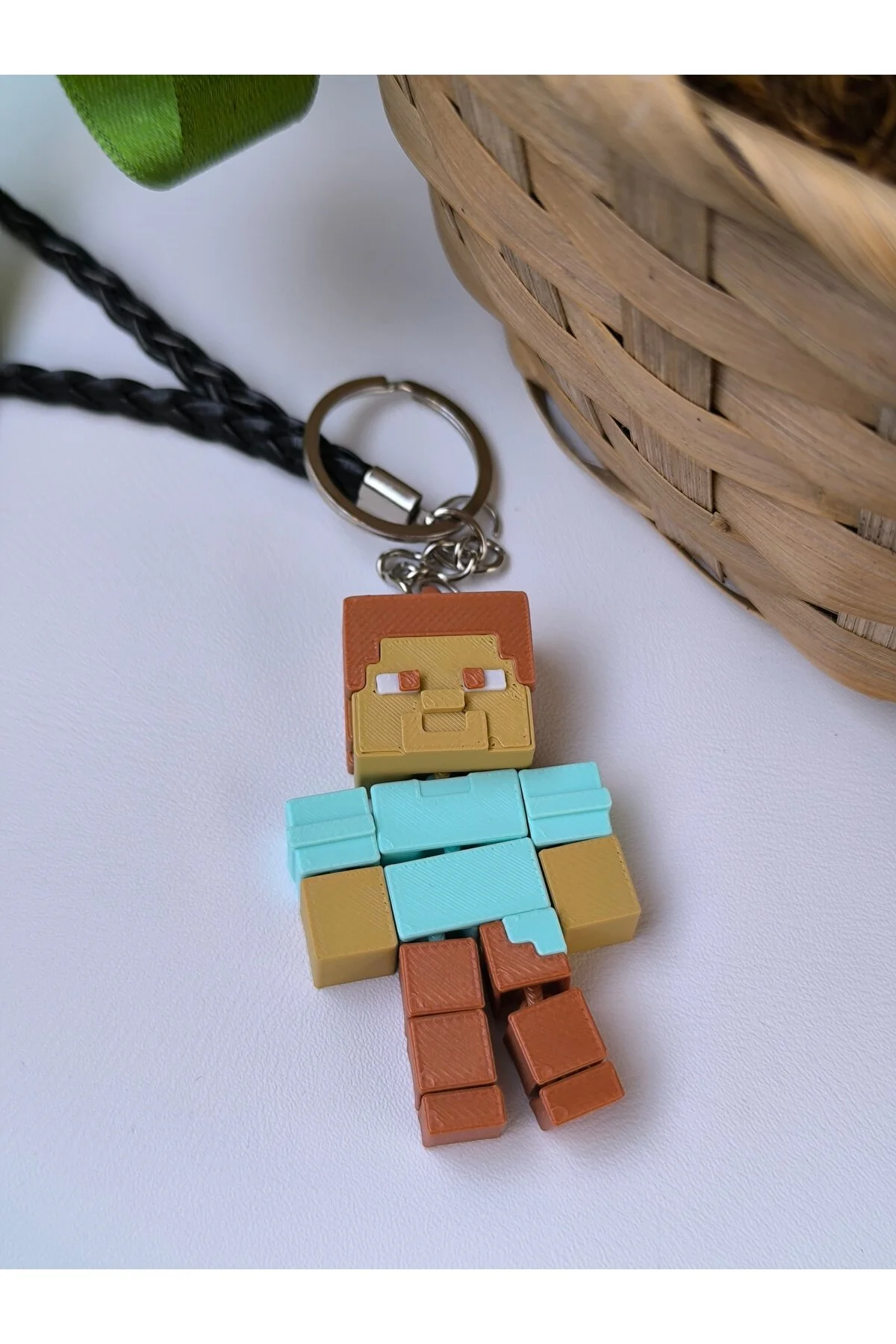 MINECRAFT STEVE KEYCHAIN محصول متحرک سه بعدی Esey Dizayn