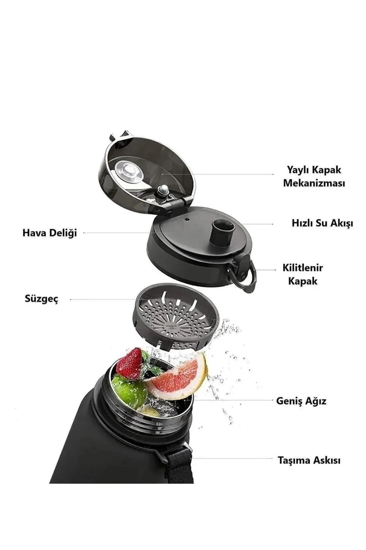 قمقمه و فلاسک MATARA 5061 DETOX مقایسه 700 میلی لیتر بلوط خاکستری Uzspace