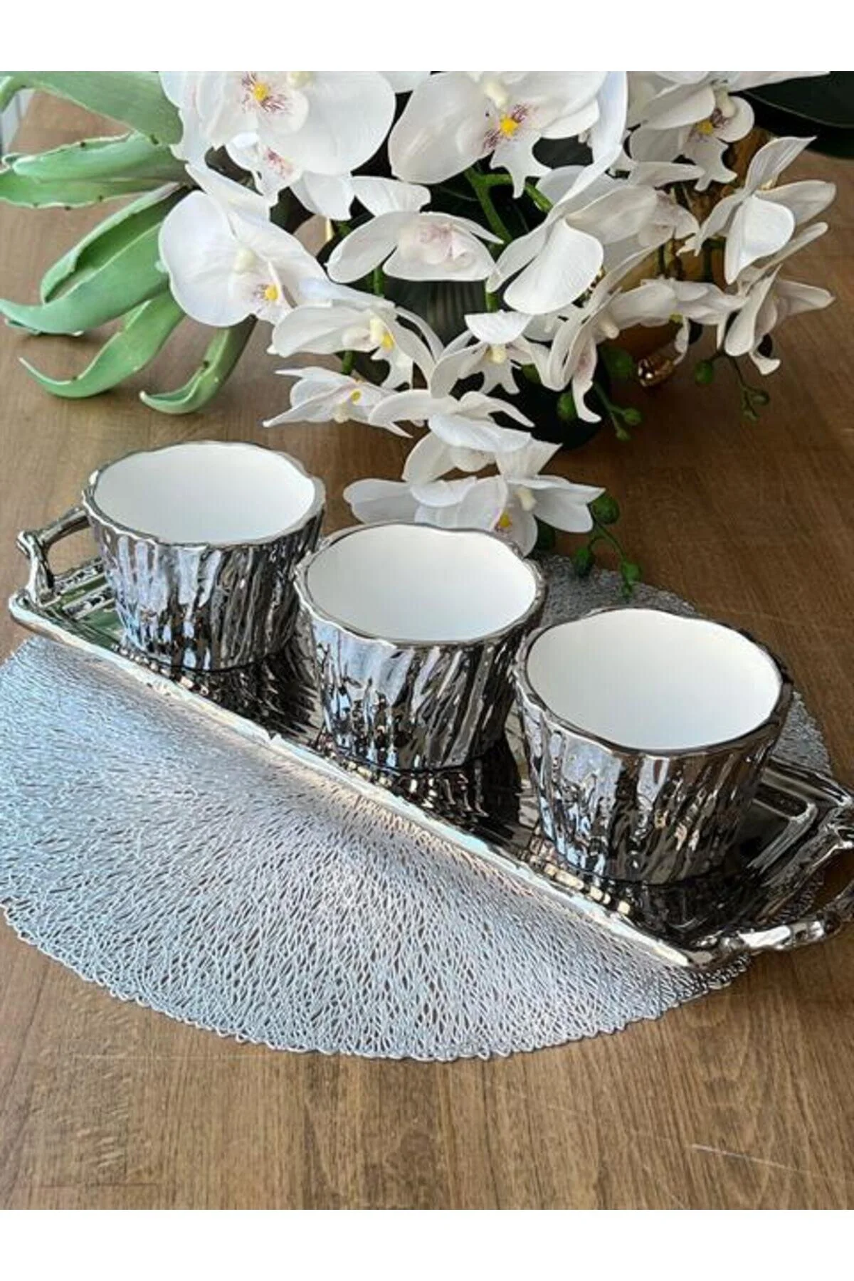 بشقاب کوکی نقره ای AVANGARDE 3 ROSSEV
