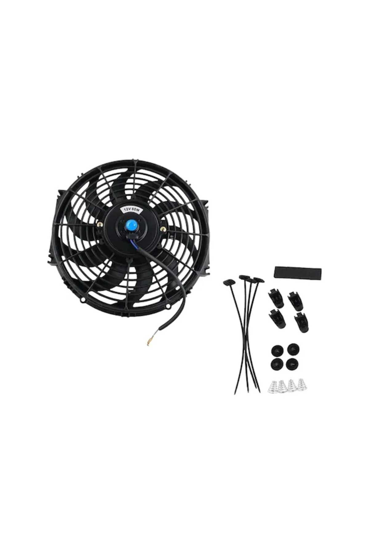 لوازم جانبی رادیاتور پنلی قسمت فن خنک کننده منحنی 12 ولت 80 وات 21X20 سانتی متر AyShop