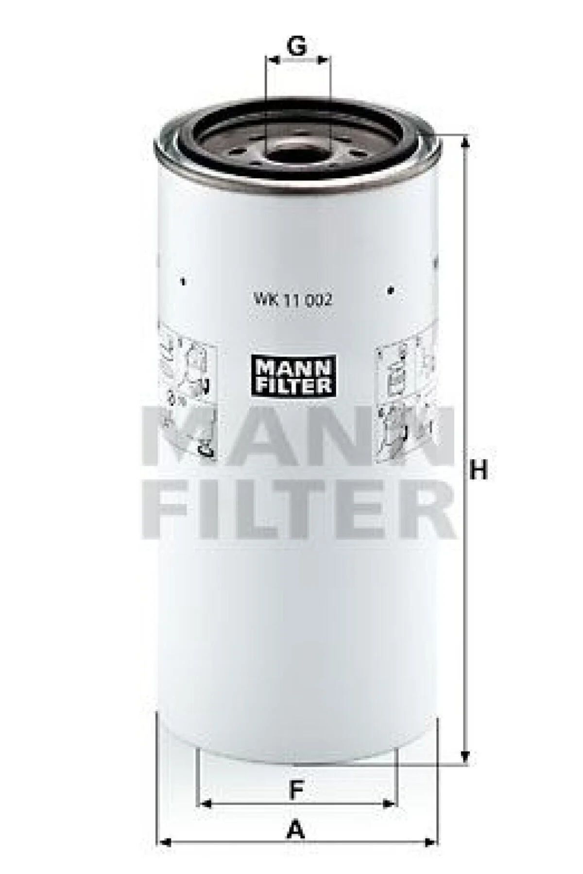 فیلتر سوخت DAF TRUCK DIESEL WATER SEPARATOR FILTER TEMSA MARATON JOHN DEERE EURO6 WK11002X MANN