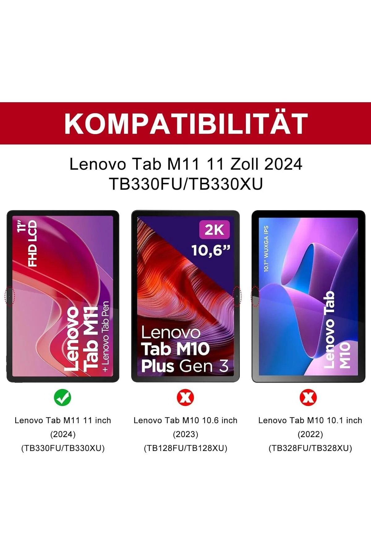 کاور تبلت قاب LENOVO TAB M11 TB330FU 11 اینچی با محفظه قلم بلوتوث بی‌سیم کیبورد Q ترکی m.tk moveteck