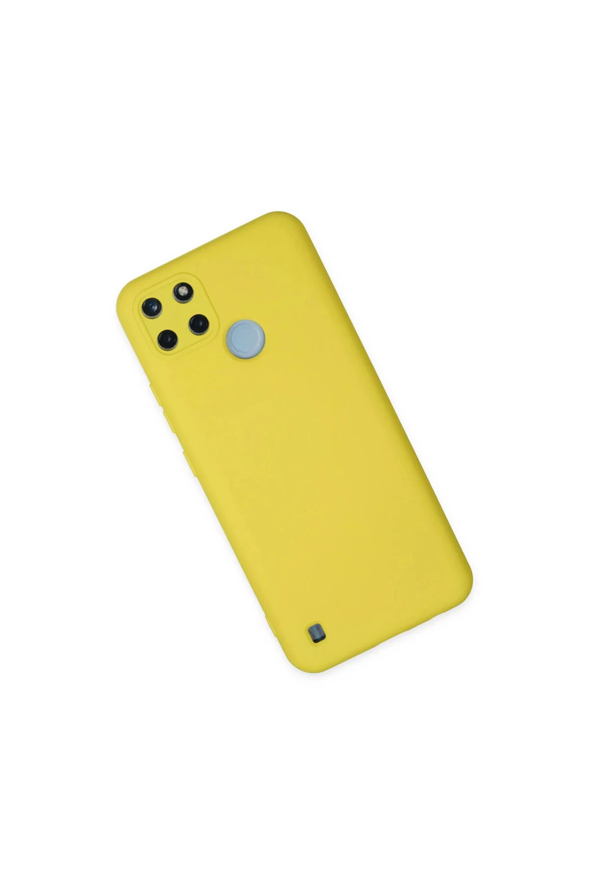 کاور و قاب REALME C25Y NANO VELVET SILICONE INSIDE زرد eco port