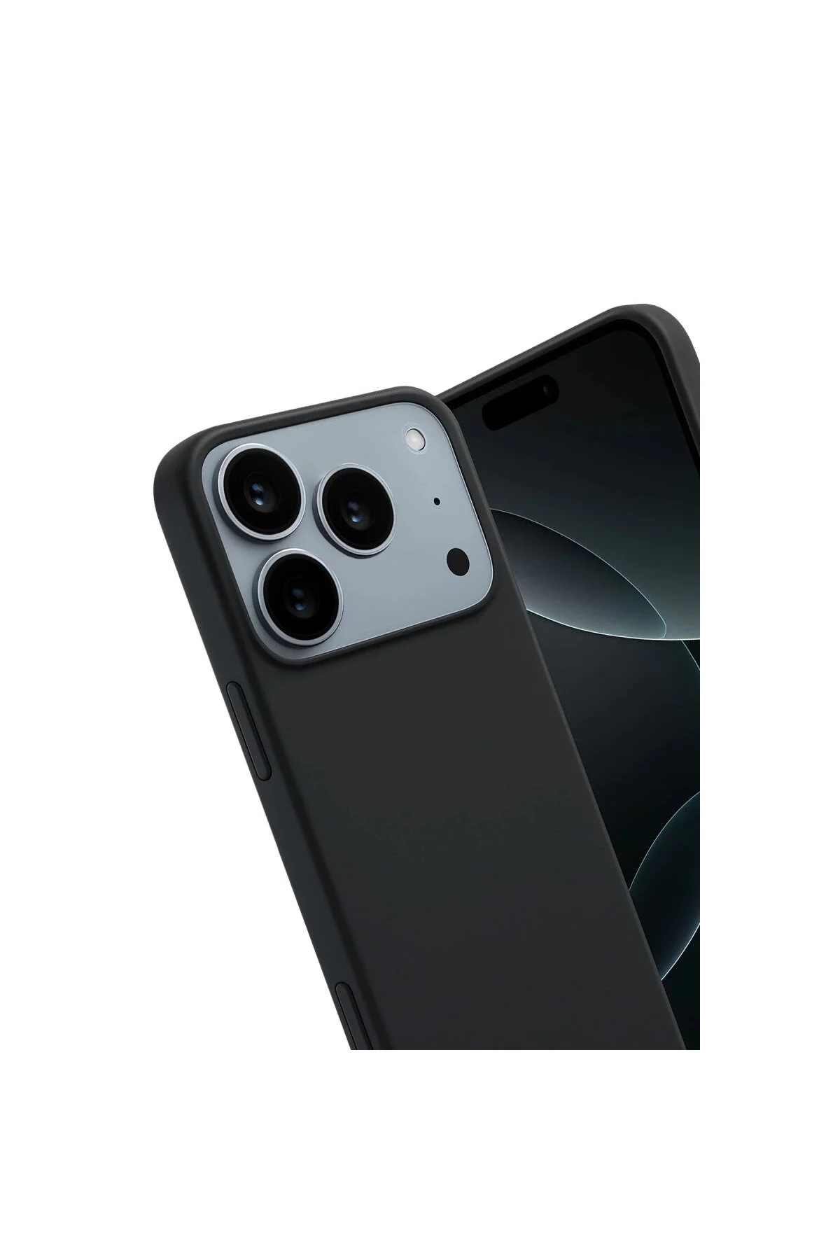 کاور و قاب APPLE IPHONE 17 PRO MAX FIRST SILICONE مشکی eco port