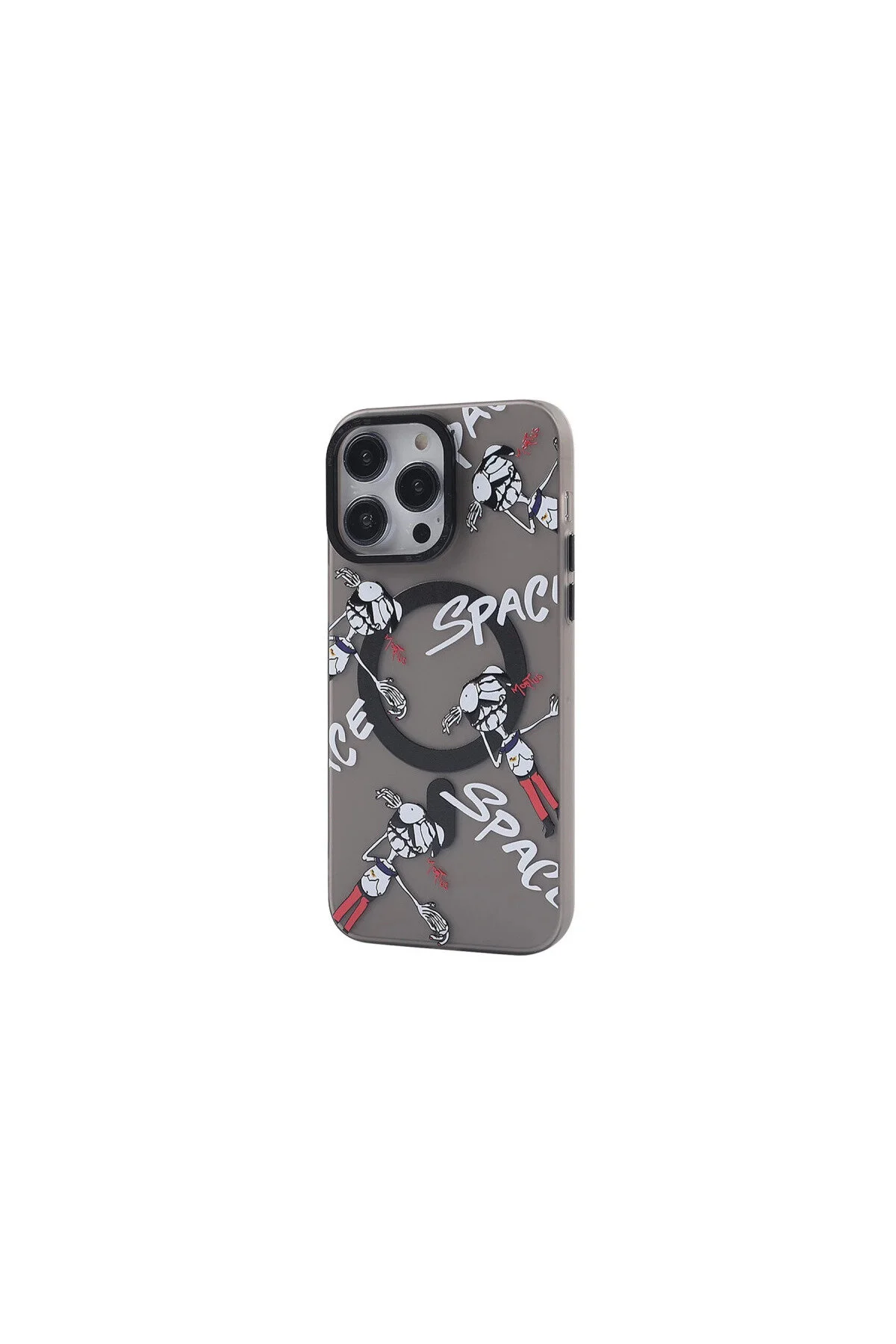 کاور و قاب آیفون 13 پرو طرح دار APOLLO MAGNETICAFE مشکی 3 eco port