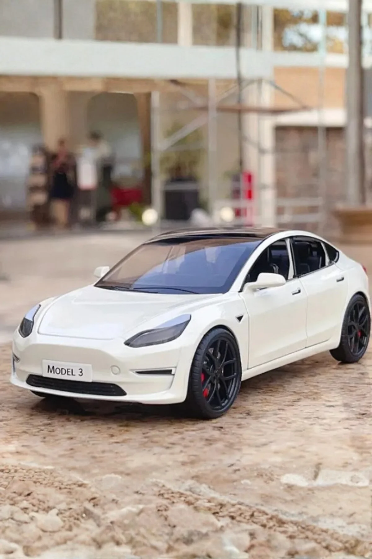 مدل خودرو رنگ سفید 1 24 TESLA MODEL 3 DIECAST COLLECTION CAR CHE از ترکیه L'eDoren