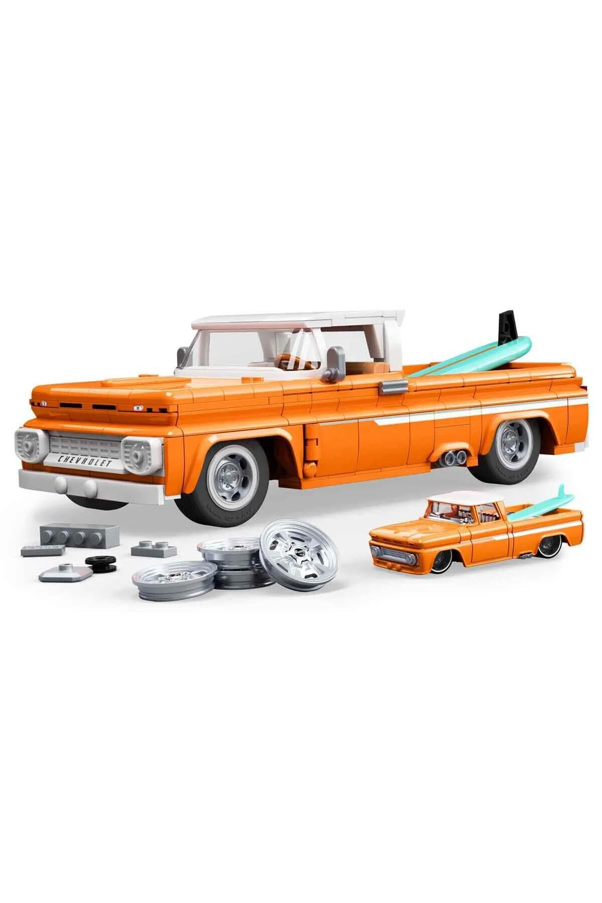 لگو و اسباب بازی های ساخت محور سری ELITE سفارشی 1962 CHEVY PICKUP BUILDING KIT JFT20 از ترکیه HOT WHEELS