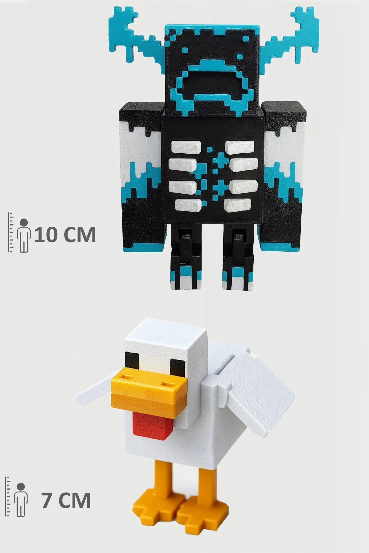 اسباب بازی های فیگور دیگر ست متحرک MINECRAFT WARDEN و CHICKEN FigürDizayn