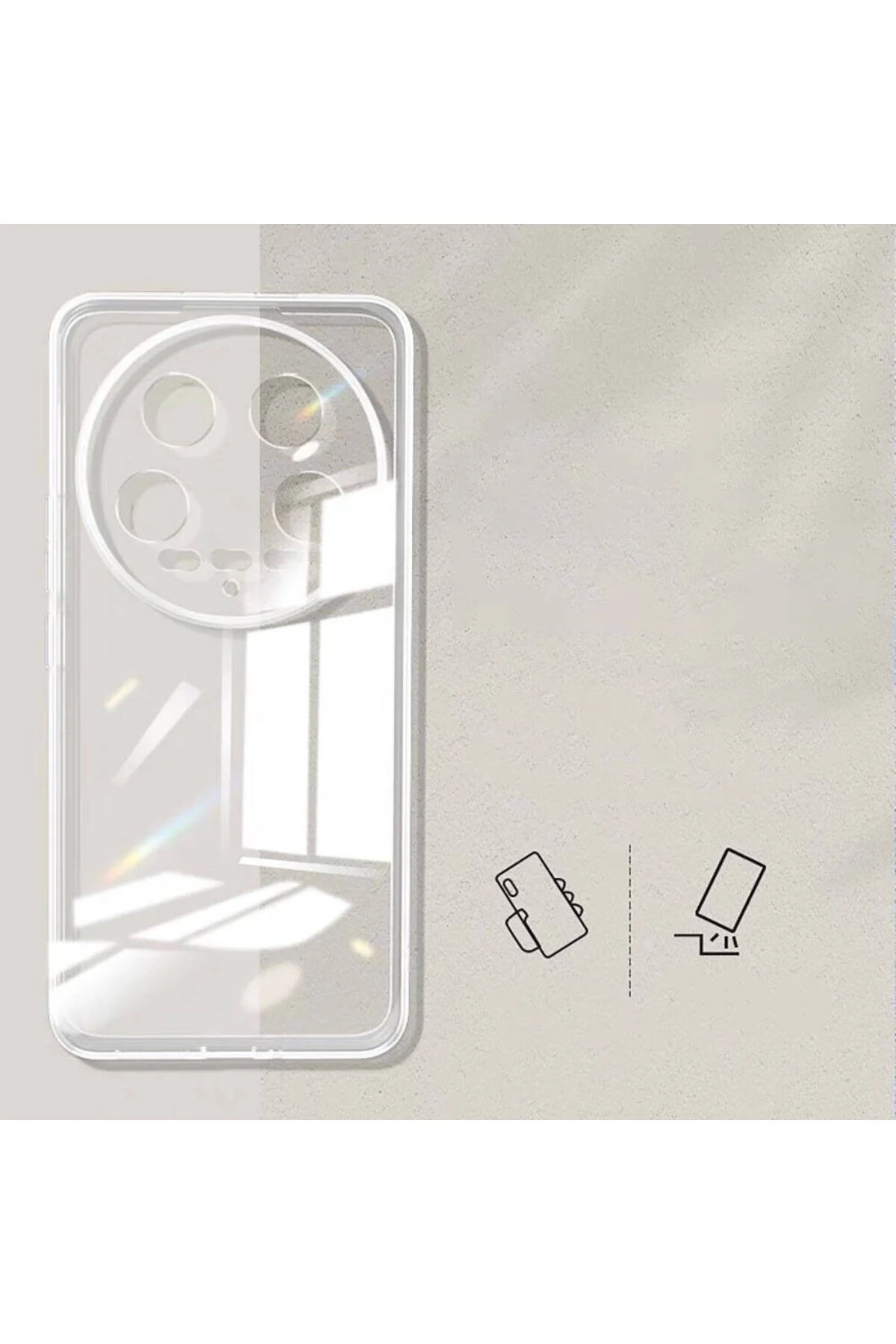 کاور و قاب سوپر سیلیکونی MI 14 ULTRA CASE ATA بی رنگ Zore