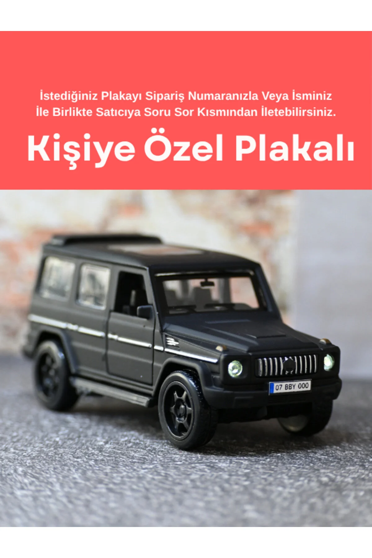 مدل خودرو مرسدس G63 METAL TOY CAR سری G اسباب بازی با چراغ و صدا مشکی از ترکیه bebeym
