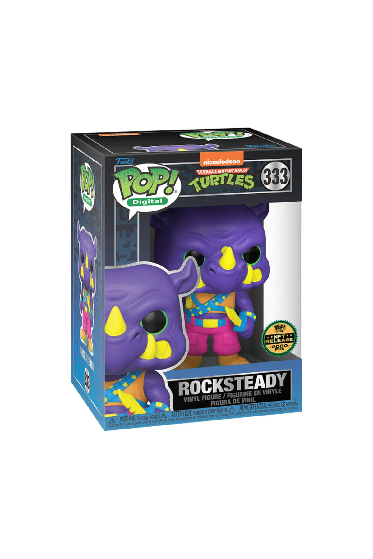 فیگور POP DIGITAL TEENAGE MUTANT NINJA TURTLES ROCKSTEADY 2000 LIMITED ULTRA RARE NFT FIGURE از ترکیه Funko