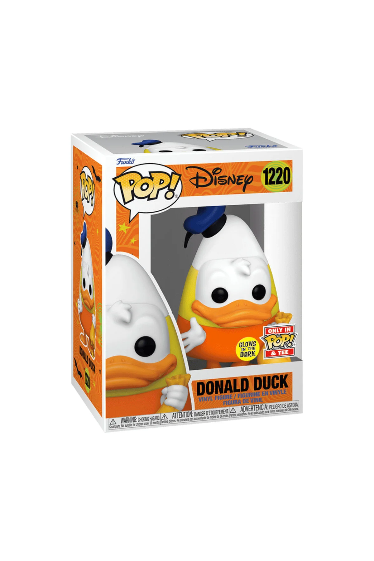فیگور پاپ درخشش در تاریکی هالووین دونالد داک! وینیل 1220 کمیاب Funko