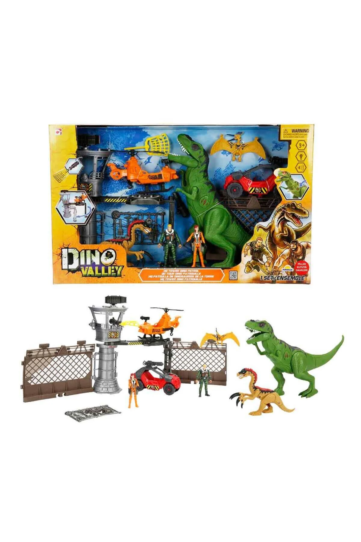 ماشین اسباب بازی مجموعه برج مرکزی دره دینو با صدا و نور Jurassic World
