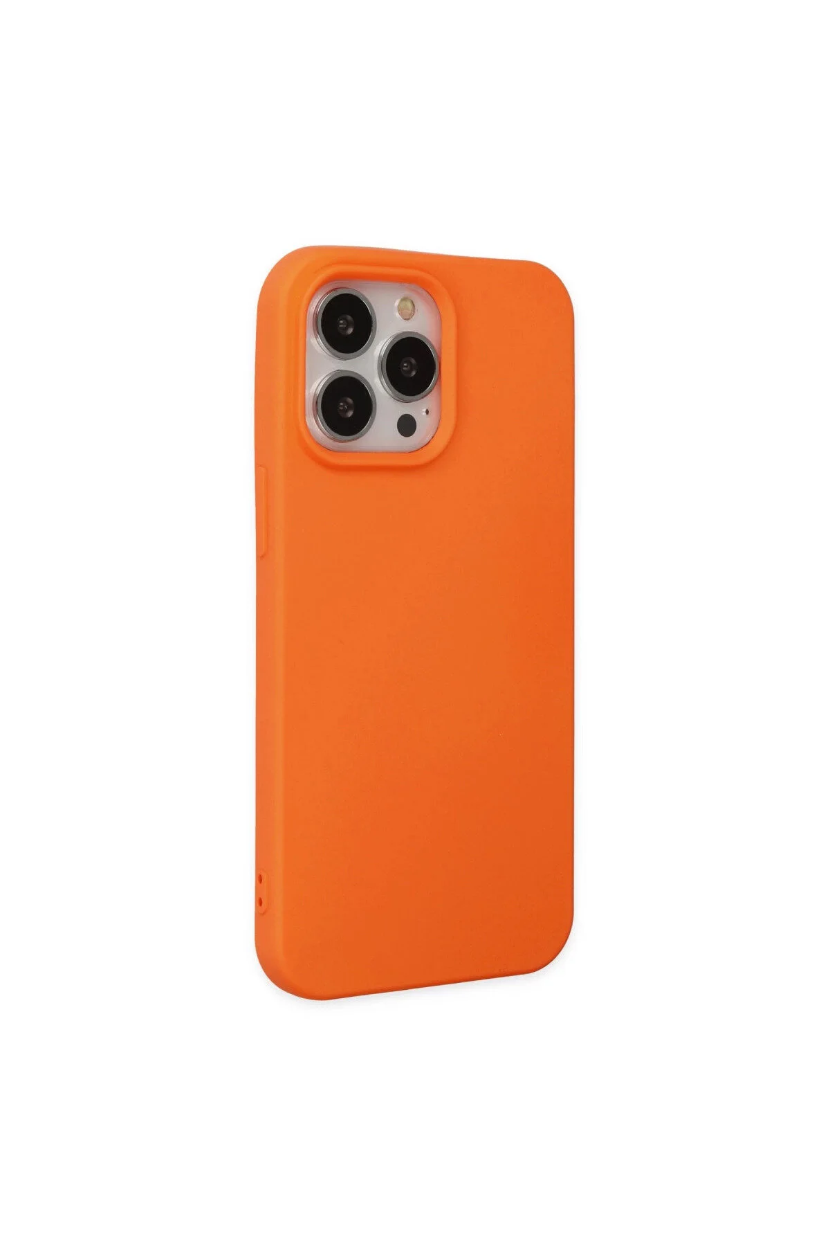 کاور و قاب IPHONE 15 PRO NANO VELVET SILICONE INSIDE ORANGE eco port