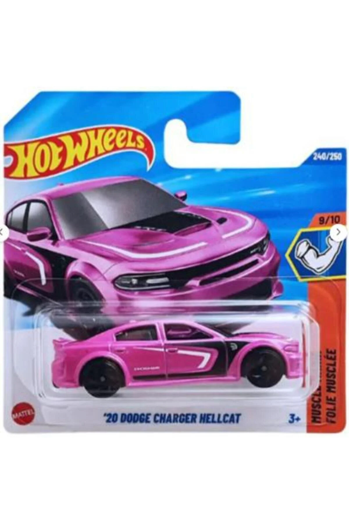 ماشین اسباب بازی SINGLE CARS '20 DODGE CHARGER HELLCAT JBB45 MUSCLE MANIA از ترکیه HOT WHEELS