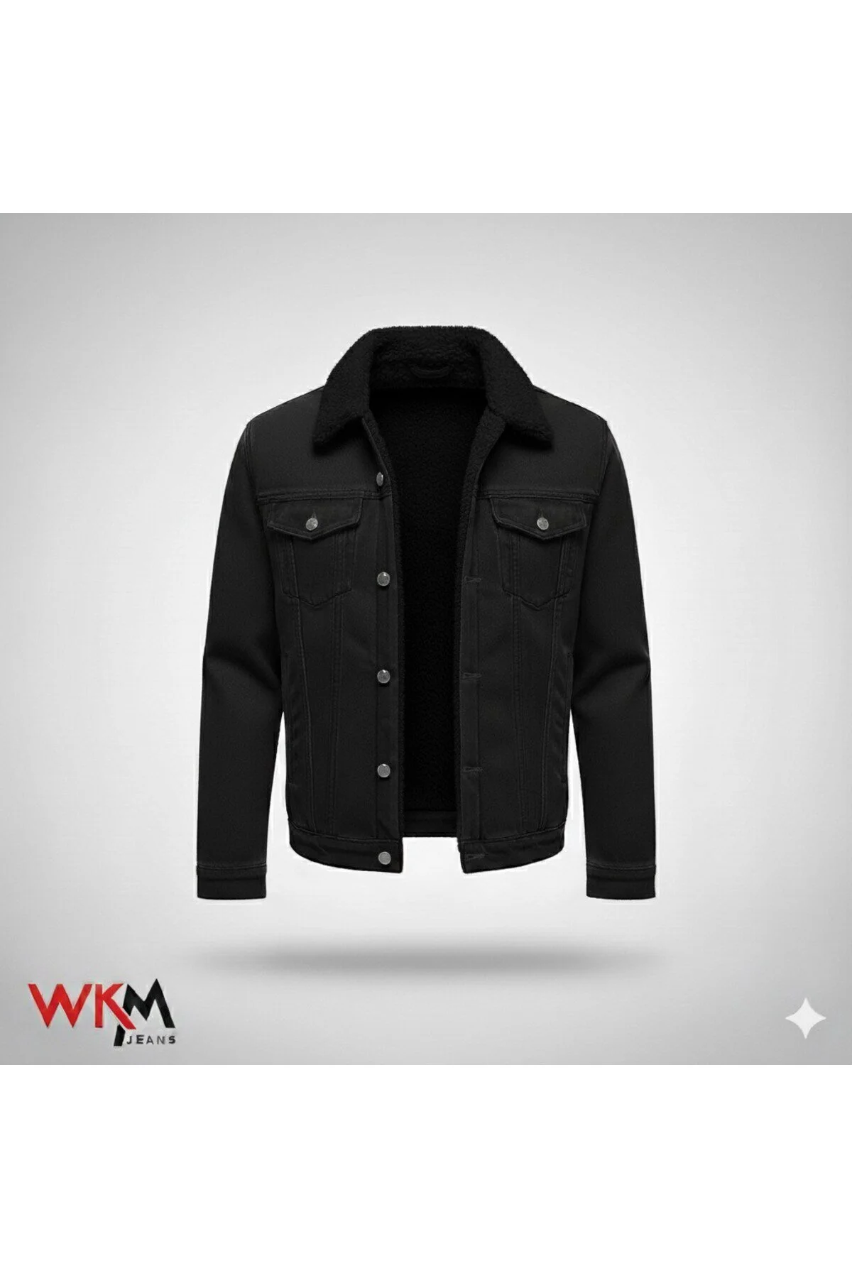 کاپشن کت جین شلنگ برش کلاسیک مردانه WKM