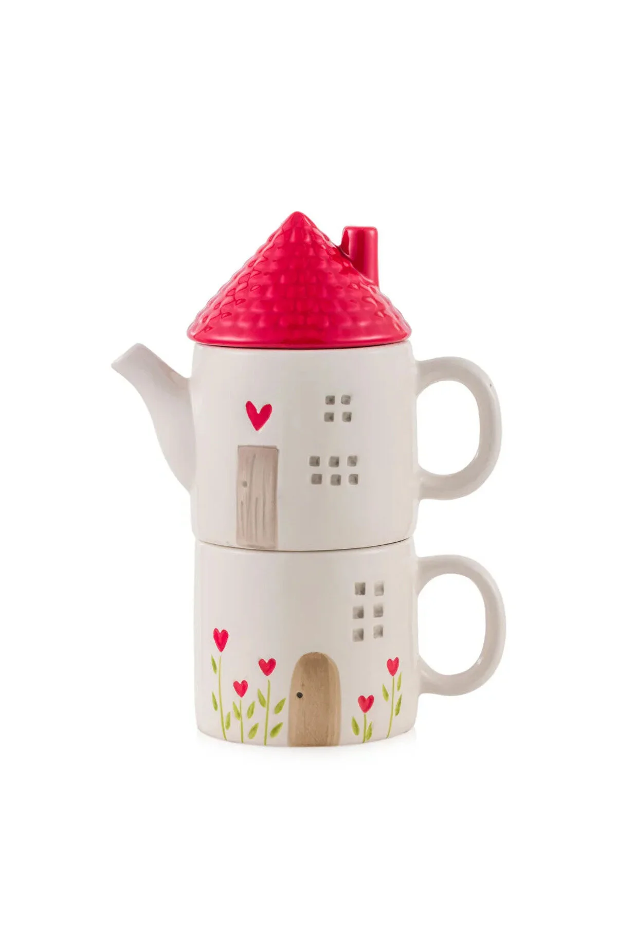 ماگ LCW HOME لیوان چای سرامیکی با ظاهر خانه سری ویژه سال نو LC Waikiki