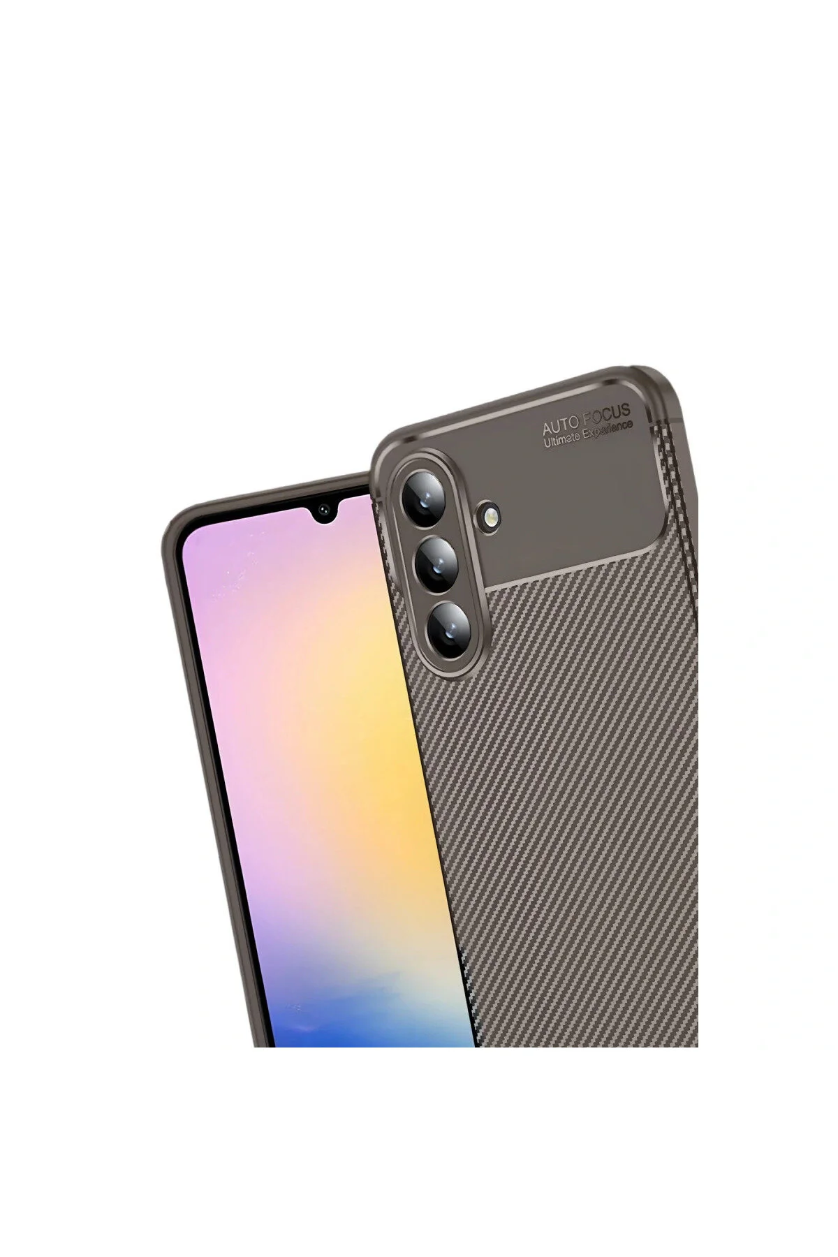 کاور و قاب کربنی فوکوس خودکار سامسونگ GALAXY S25 FE قهوه ای eco port