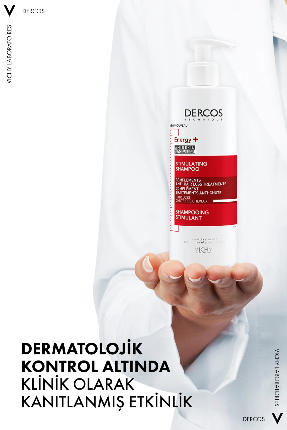 شامپو DERCOS ENERGISANT 400 میل ریزش مو ویشی Vichy