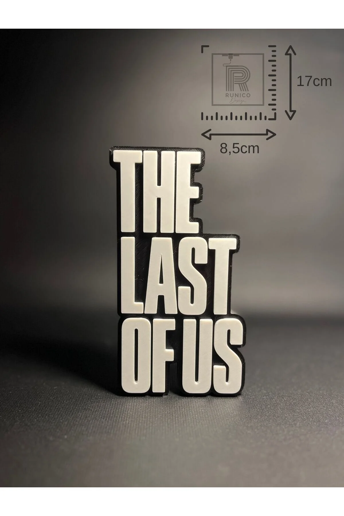 فیگور لوگوی تزئینی THE LAST OF US شکل 17 سانتی گیمر تزئین میز هدیه از ترکیه Runico Design