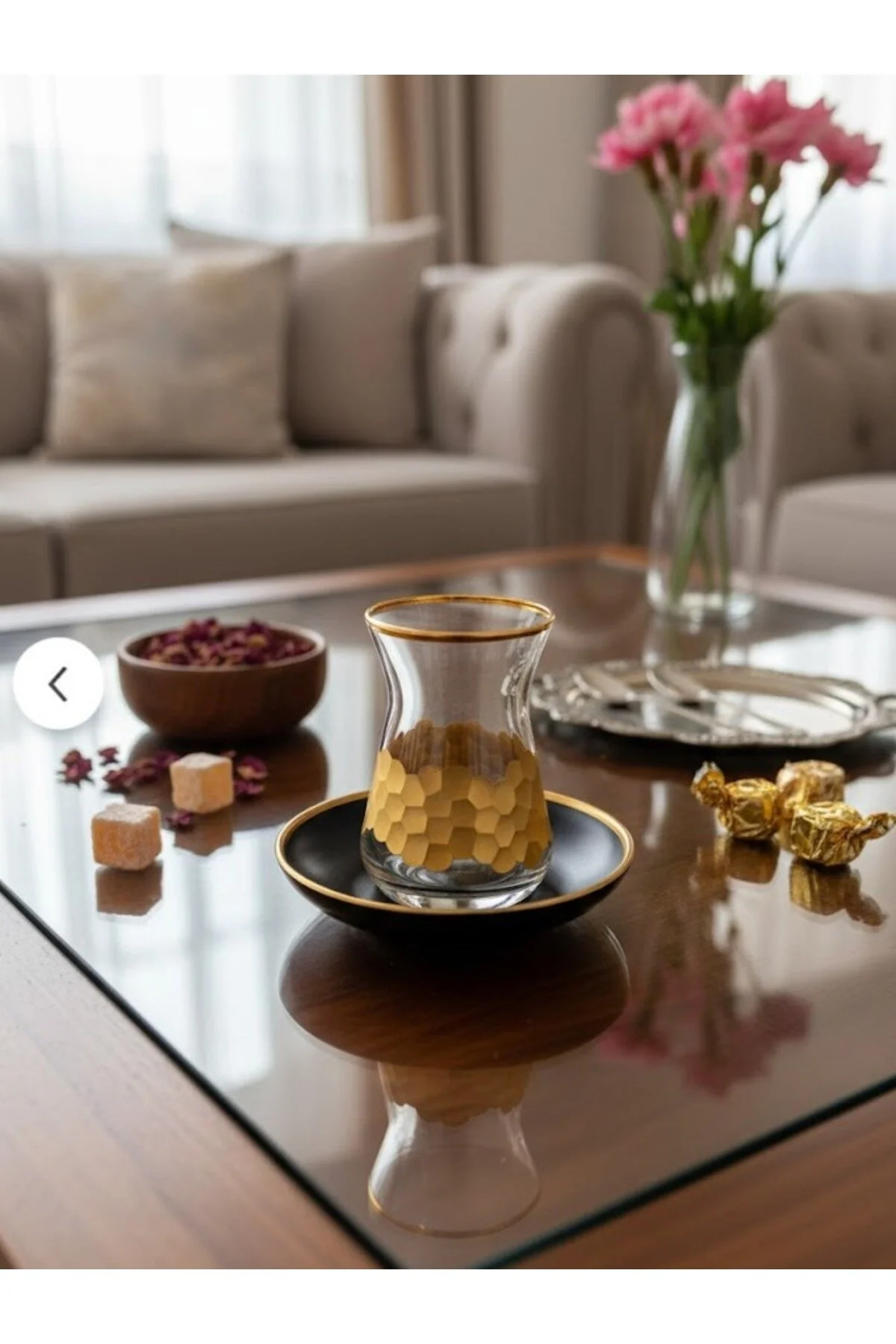 لیوان طلایی دکوراسیون مجموعه چای را مخلوط کنید؟ DECOSTYLE