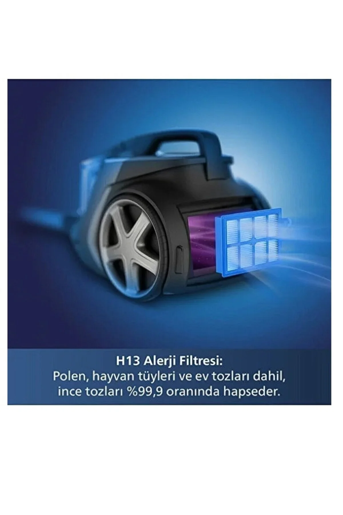 جاروبرقی بدون کیسه HEPA فیلتر پریمیوم فیلیپس Philips