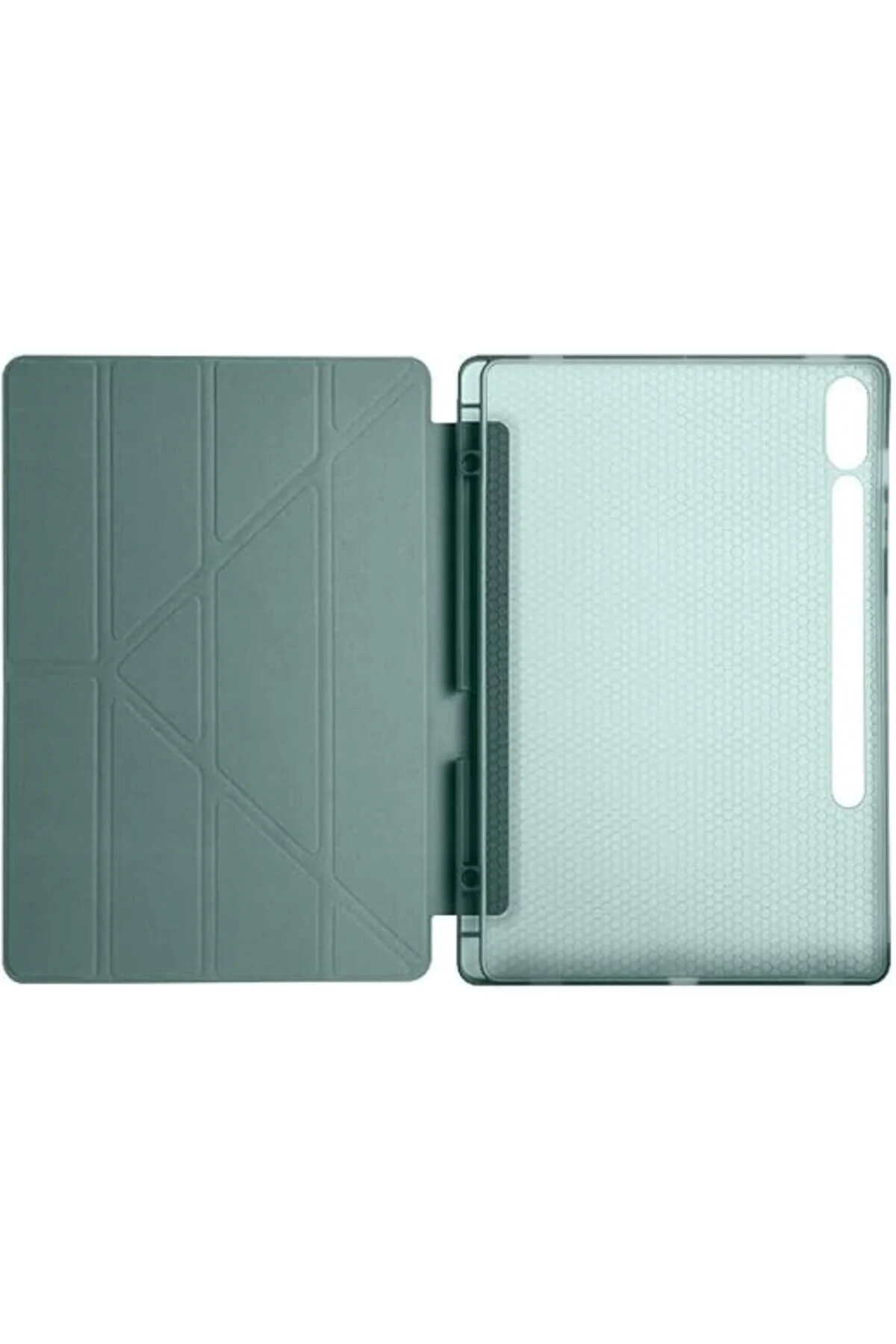کاور تبلت قاب هوشمند تاشو 14.6 اینچی GALAXY TAB S10 ULTRA با پایه نگهدارنده قلم خاکی Genel Markalar