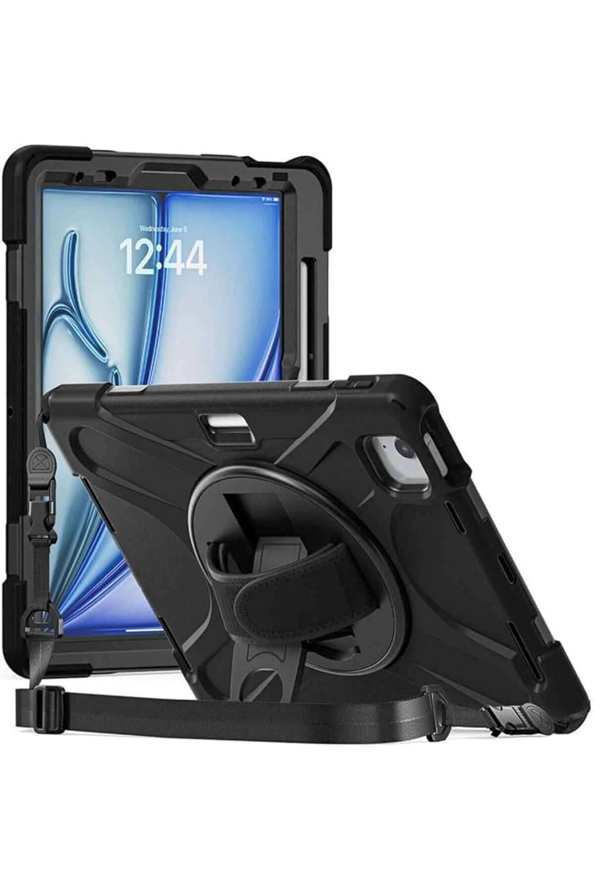 کاور تبلت سازگار با تراشه IPAD AIR 11 اینچی M2 نسل ششم CASE TANK ARMOR DEFENDER TABLET SILICONE COVER Genel Markalar