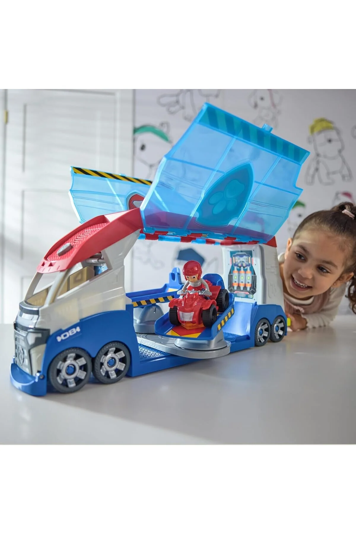 ماشین اسباب بازی LAUNCH'N RESCUE PAW PATROL TEAM VEHICLE RYDER FIGURE AND ATV MEGA TRUCK Cici Oyuncak