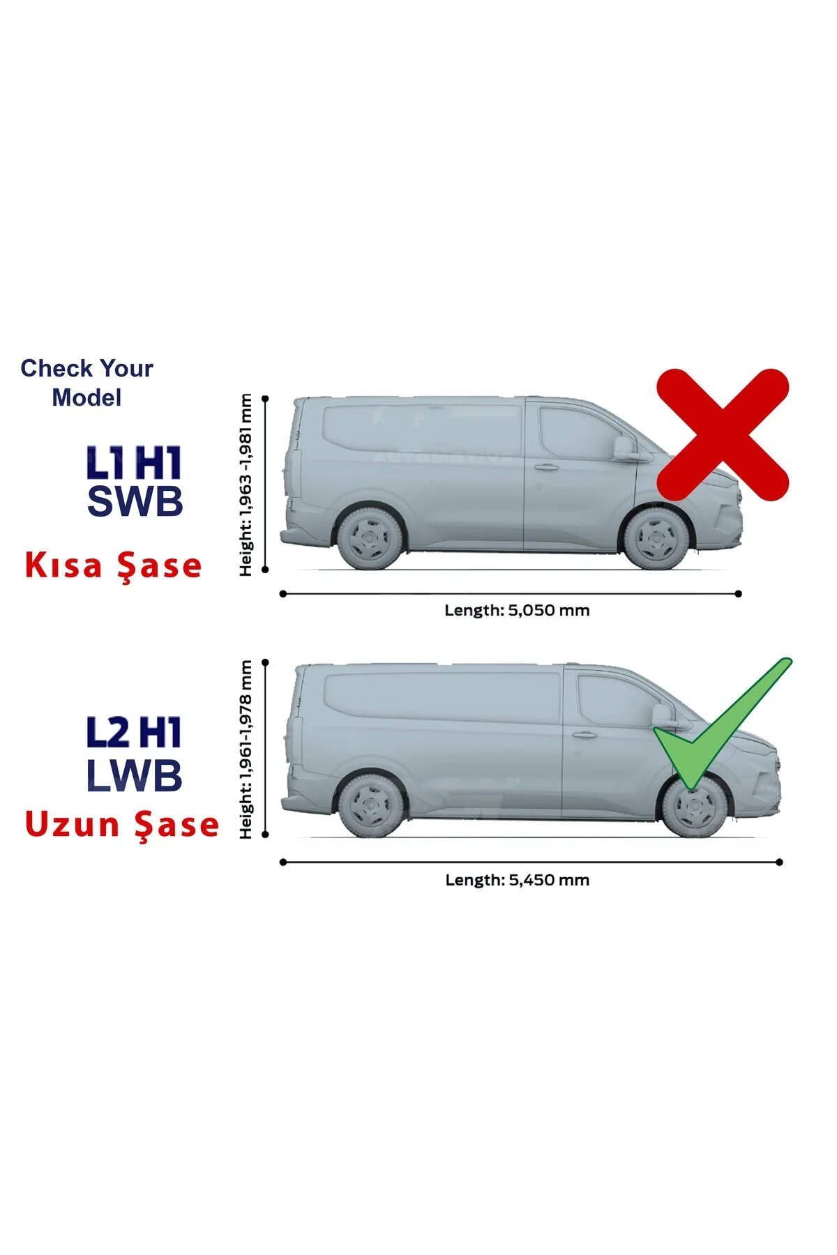 جعبه بار سقفی ریل‌های سقف آلومینیومی فورد ترانزیت سفارشی L2 LONG 2023 2026 پلاس خاکستری auto paw