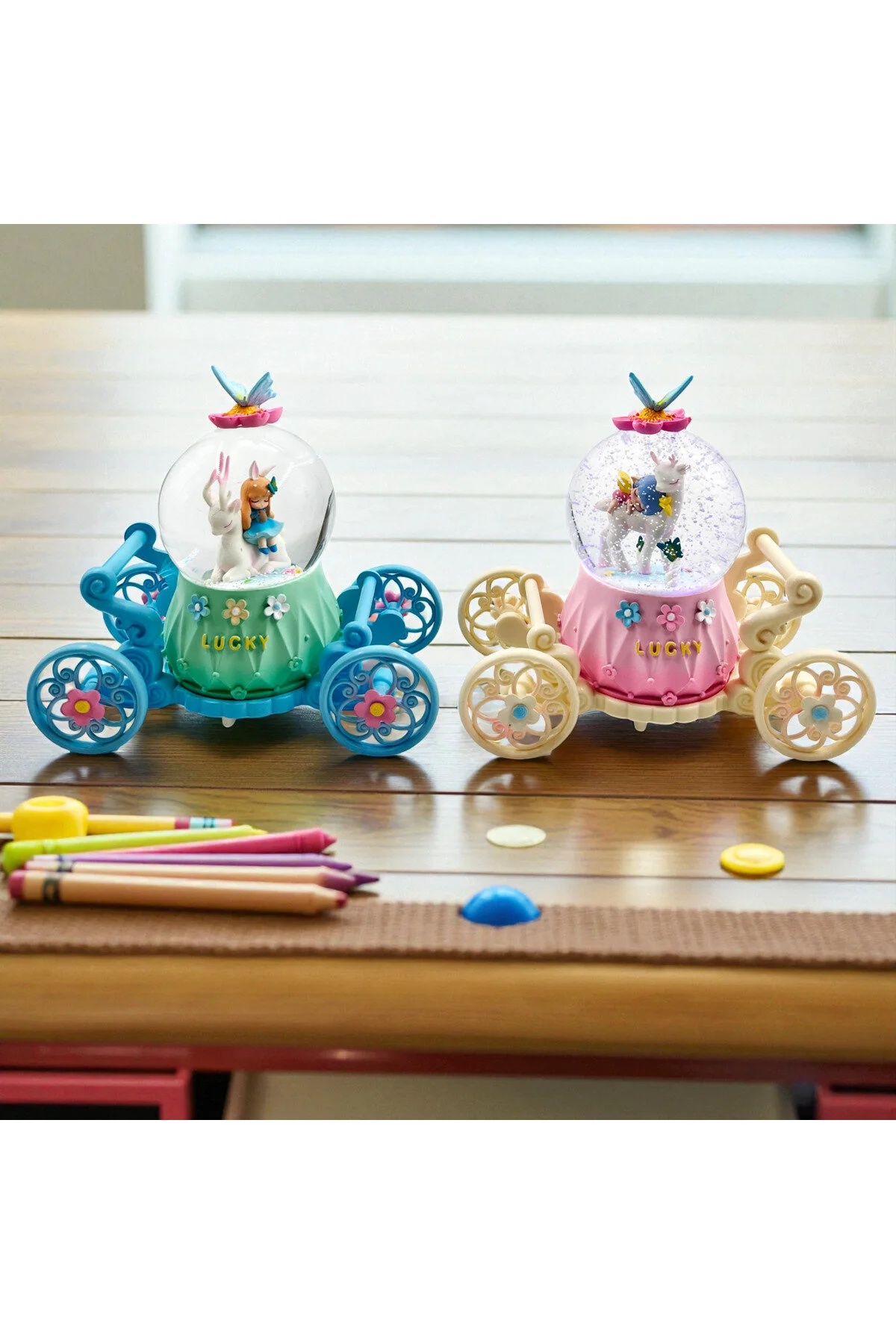 گوی برفی SNOW GLOBE با چرخ نور و صدا از ترکیه Sense