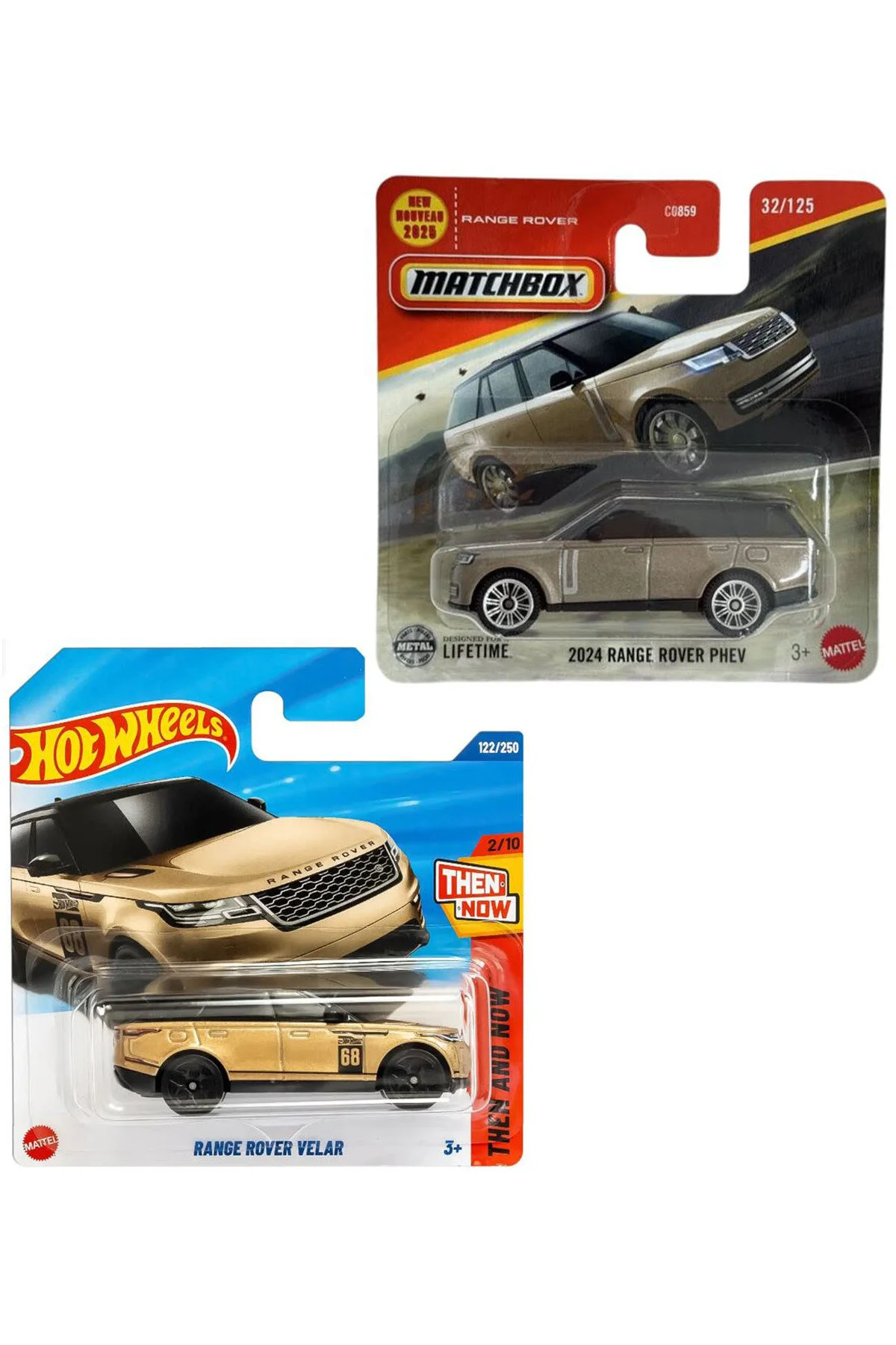ماشین اسباب بازی مجموعه 2 خودرو RANGE ROVER VELAR & MATCHBOX 2024 PHEV از ترکیه HOT WHEELS