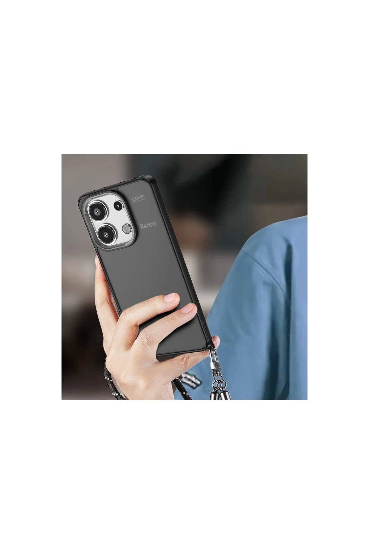 کاور و قاب شیائومی REDMI NOTE 13 PRO 4G CASE ELEGANT آبی روشن eco port