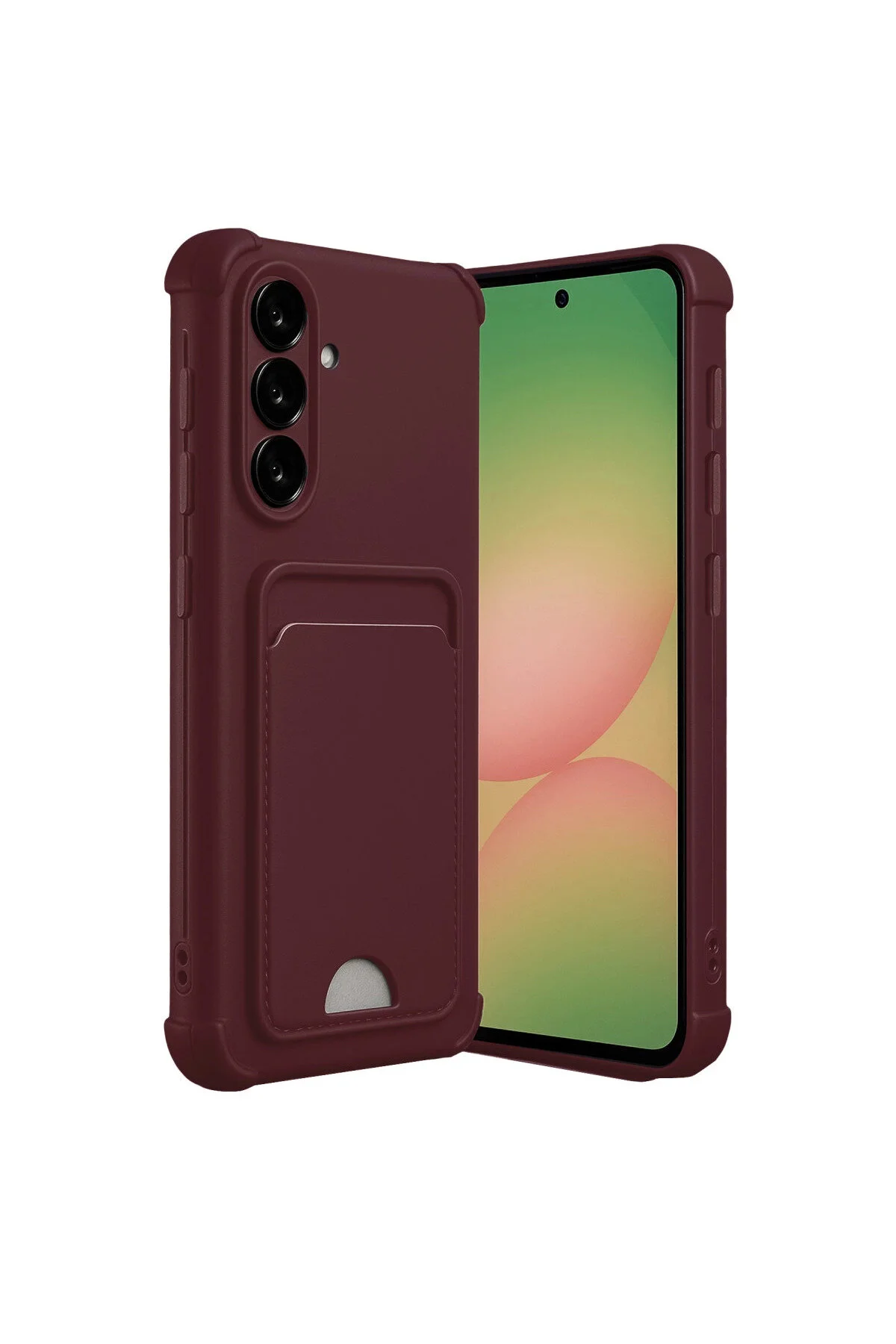 کاور و قاب سیلیکونی کلوین SAMSUNG GALAXY A56 با کارت ویزیت CLARET RED eco port