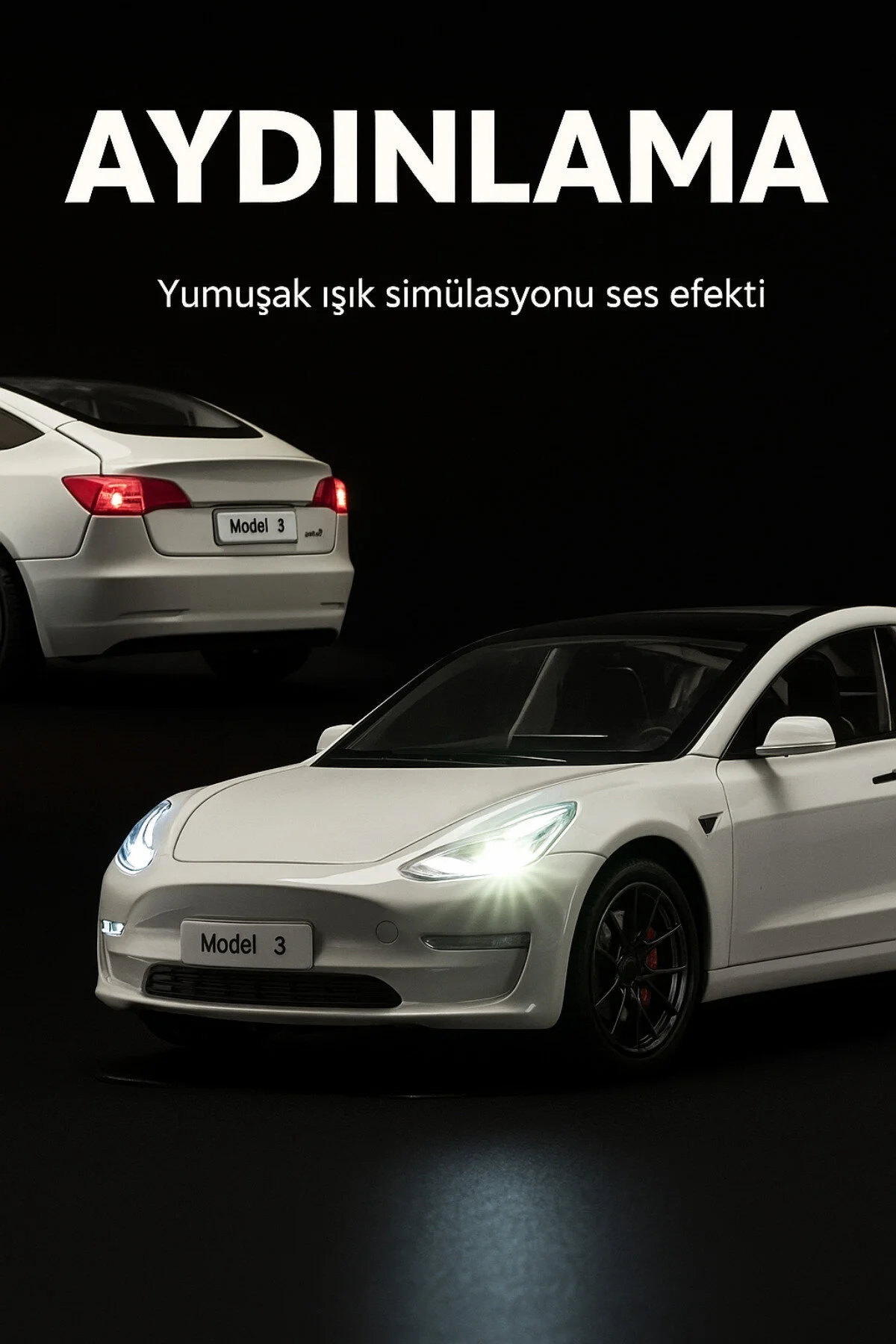 مدل خودرو رنگ سفید 1 24 TESLA MODEL 3 DIECAST COLLECTION CAR CHE از ترکیه L'eDoren