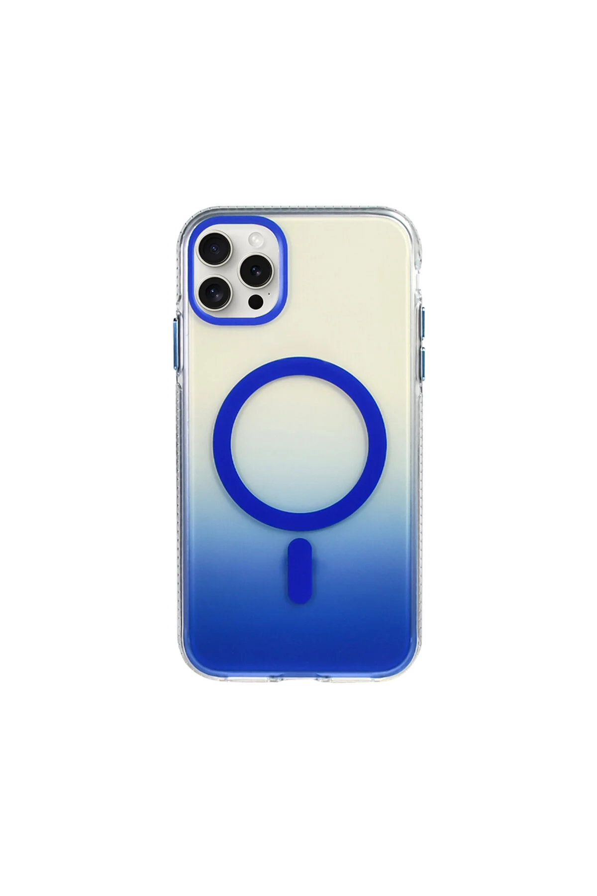 کاور و قاب IPHONE 15 PRO MAX TRANSPARENT COLOR TRANSITIONAL COVER TOROS با قابلیت شارژ M SAFE مشکی Zore