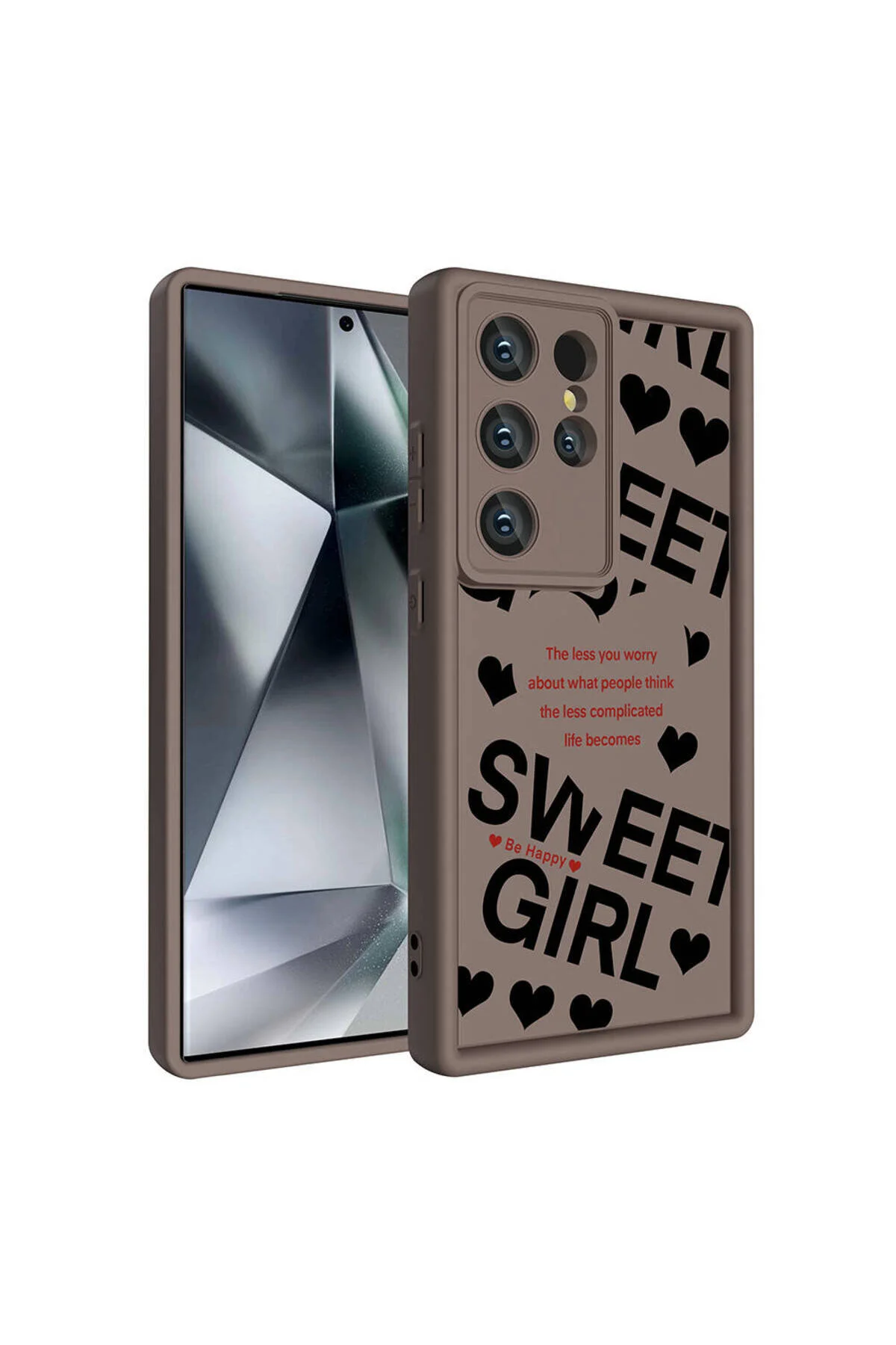 کاور و قاب پوشش محافظ دوربین صفحه پشت جلد ATA KLAS سفید طرح دار GALAXY S23 Zore
