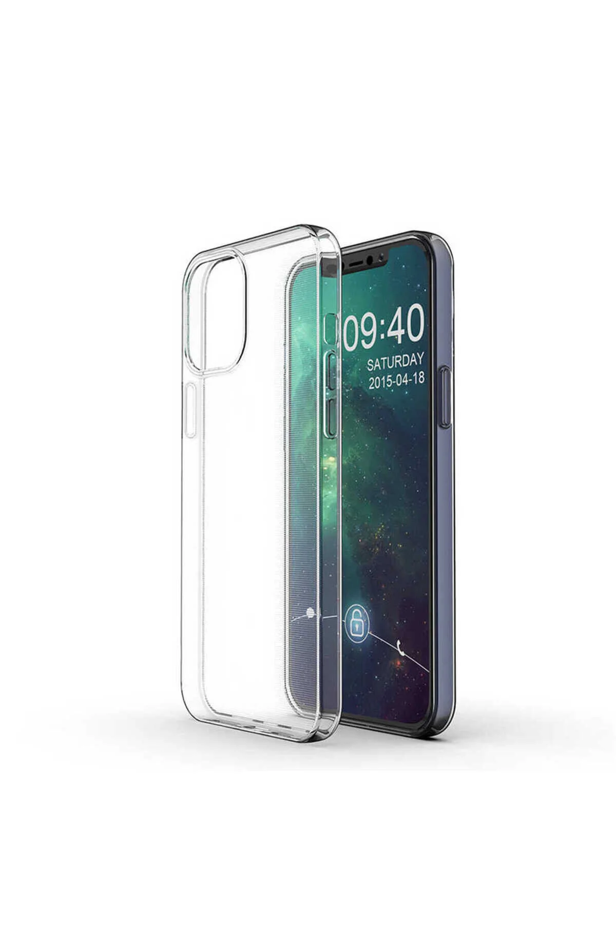 کاور و قاب سیلیکونی فوق العاده سازگار با IPHONE 12 PRO MAX بدون رنگ Zore
