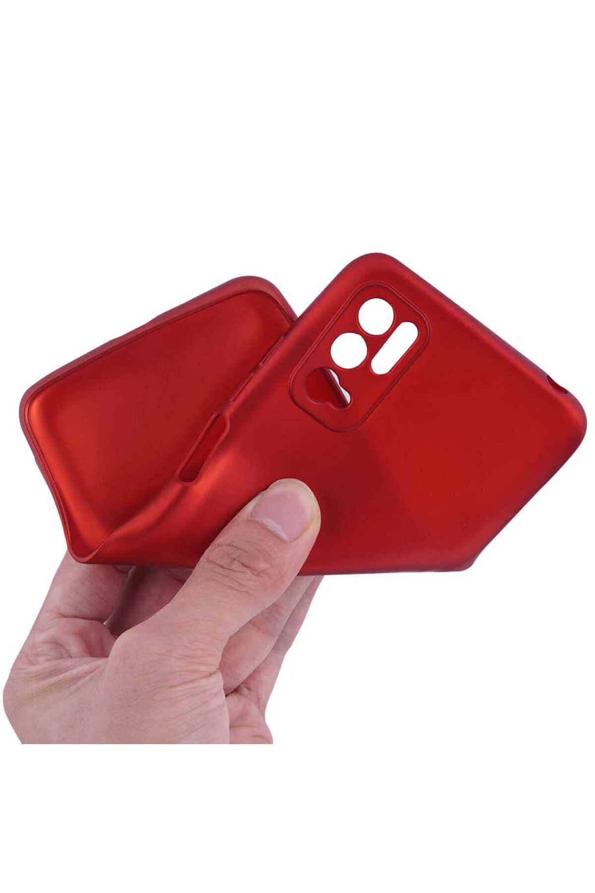 کاور و قاب POCO M3 PRO CASE ATA PREMIER SILICONE COVER RED Zore