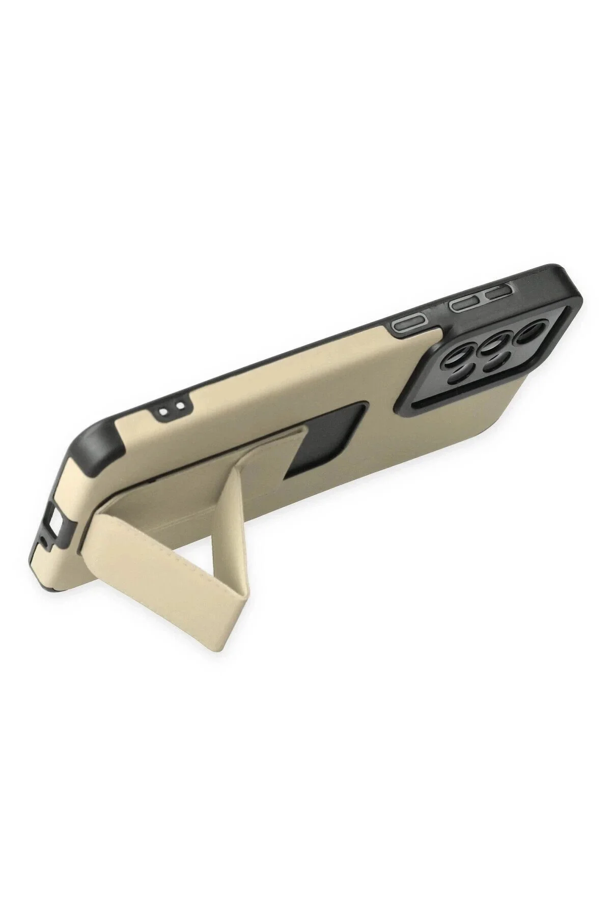 کاور و قاب SAMSUNG GALAXY A33 5G CASE SILICONE WITH MEGA STAND GOLD HarmonyAura