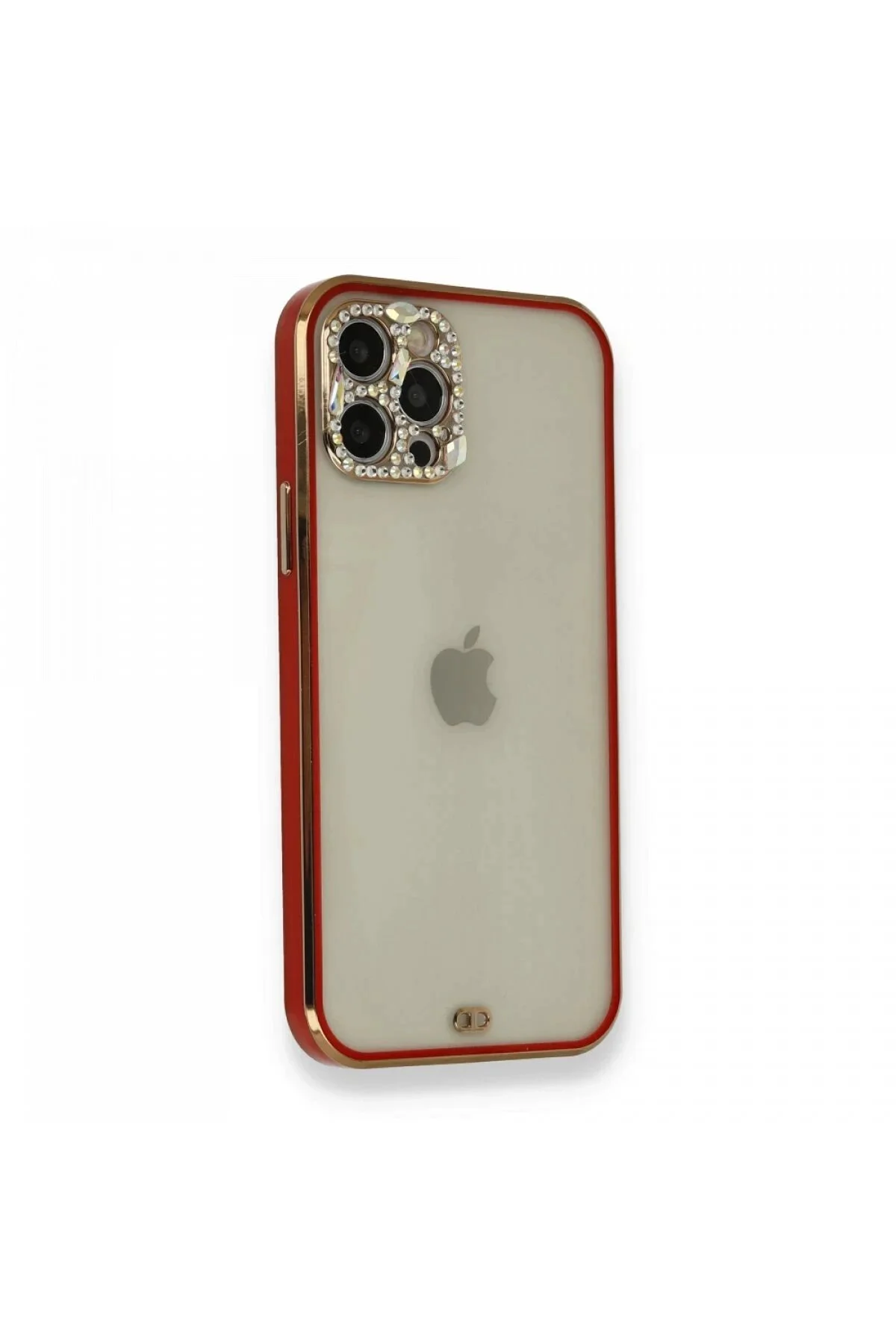 کاور و قاب IPHONE 12 PRO CASE LIVA STONE SILICONE RED HarmonyAura