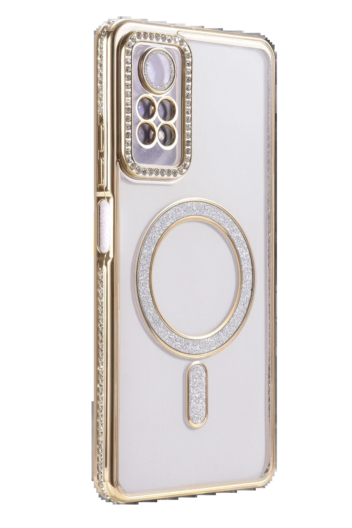کاور و قاب محافظ XIAOMI REDMI NOTE 12 PRO 4G JOKE SILVERY MAGNETICSAFE طلایی CepteToptan