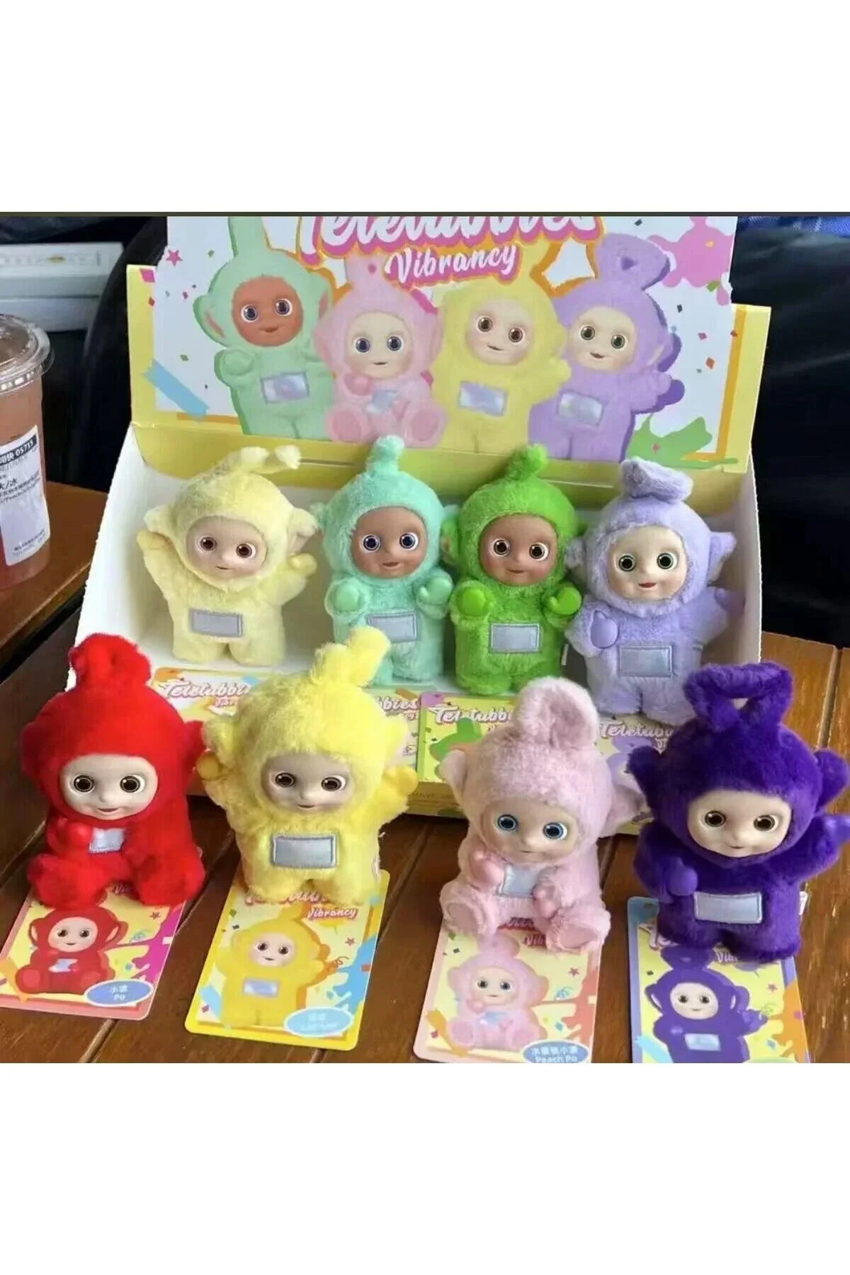 اسباب بازی های پشمی TELETUBBIES VIBRANCY SERIES BLIND BOX DOLL زیبا انیمه زینتی روی میز فیگور happystoretr