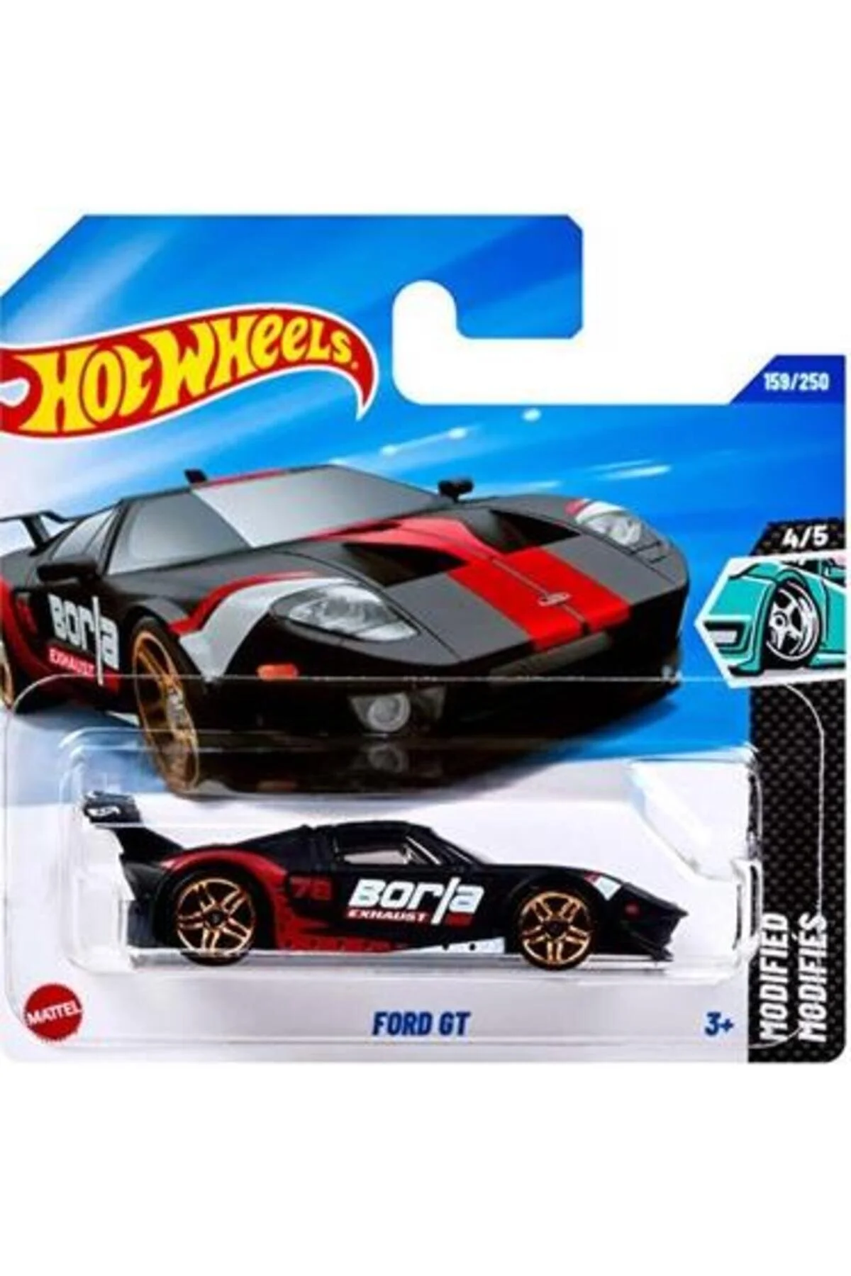 ماشین اسباب بازی خودروهای تک فورد GT JBB75 تغییر یافته از ترکیه HOT WHEELS