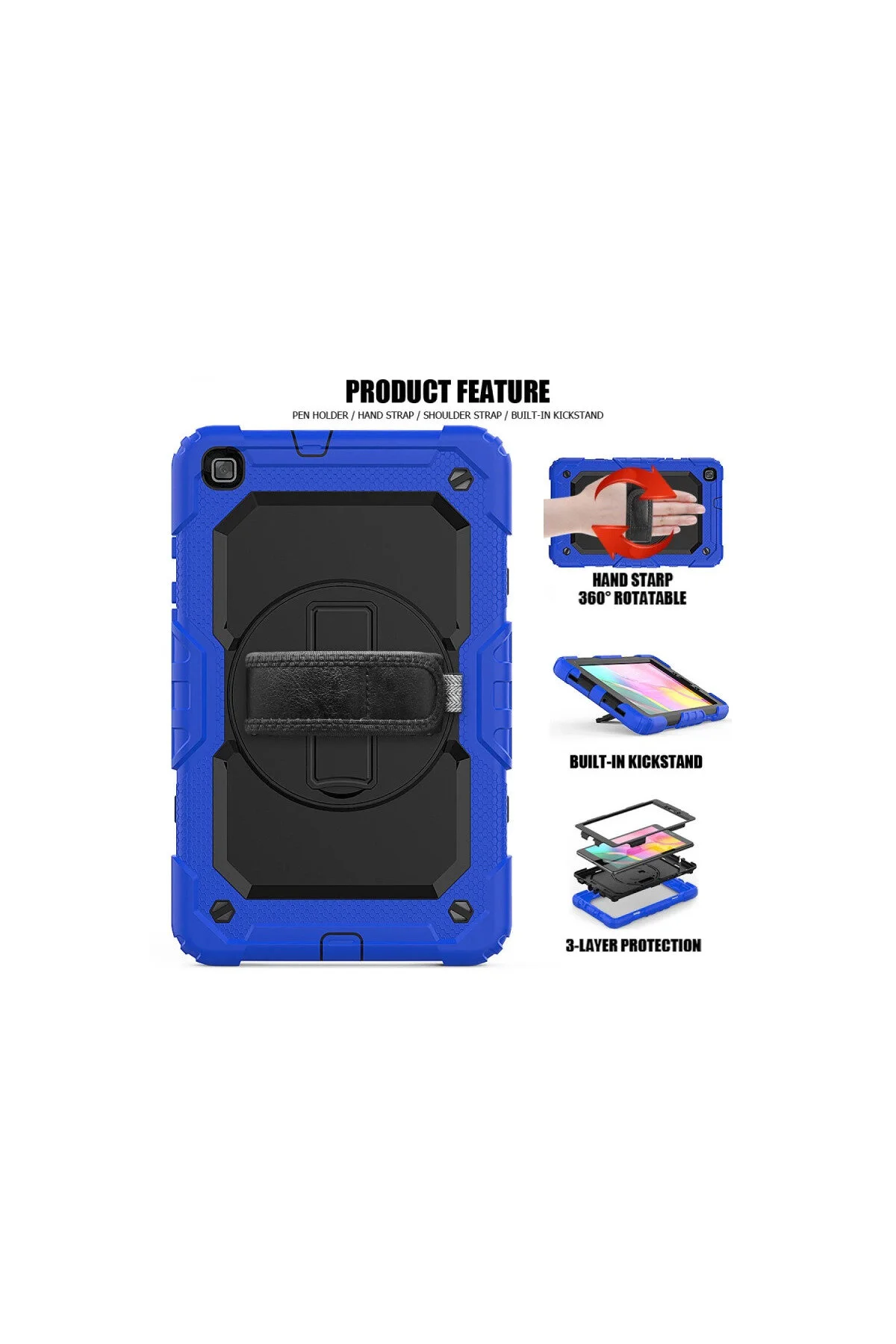 کاور تبلت SAMSUNG GALAXY TAB A 8 CASE PARS آبی Genel Markalar