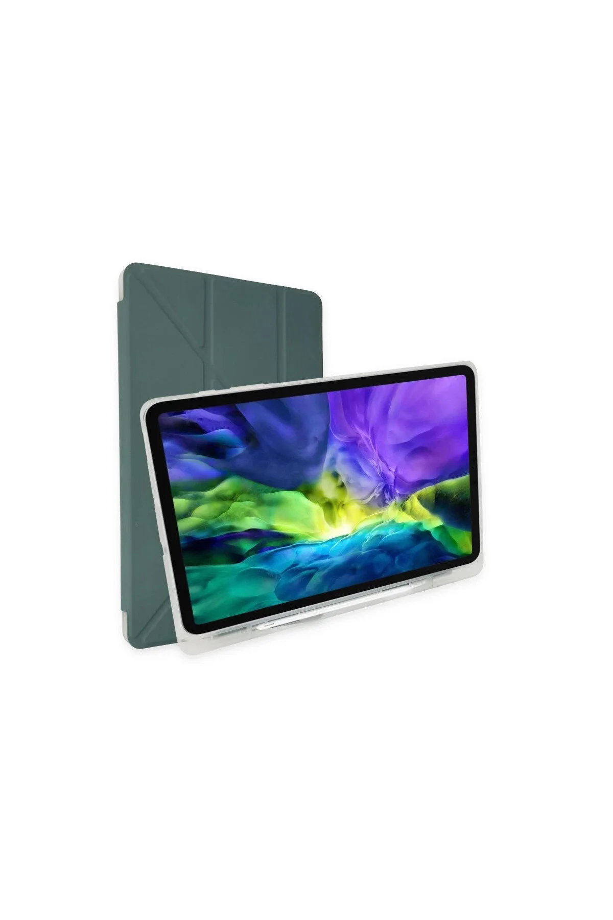 کاور تبلت قاب IPAD 12.9 CASE MARS با جای قلم سبز تیره LTG Nova