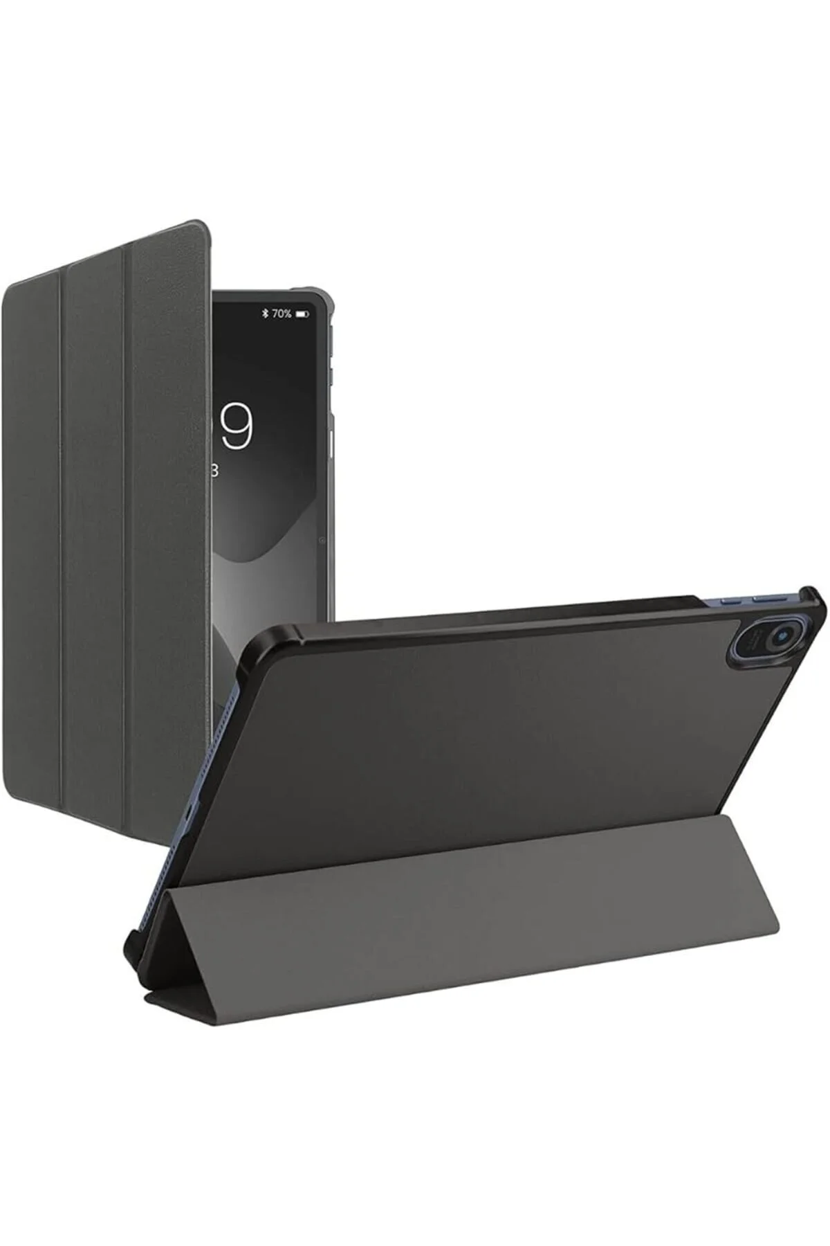 کاور تبلت قاب چرمی PU SMART CASE سازگار HONOR PAD 8 با پایه مشکی Genel Markalar