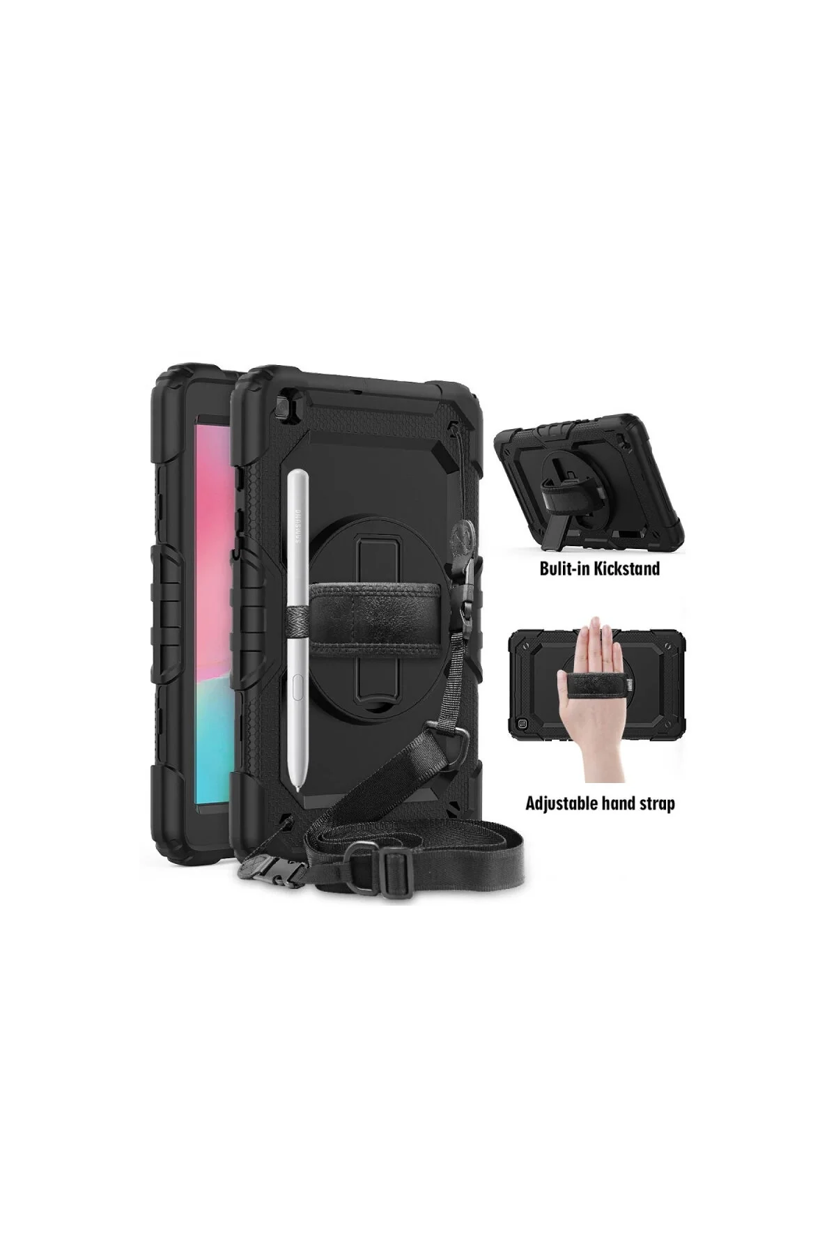 کاور و قاب تبلت SAMSUNG GALAXY TAB A 8 CASE PARS مشکی eco port