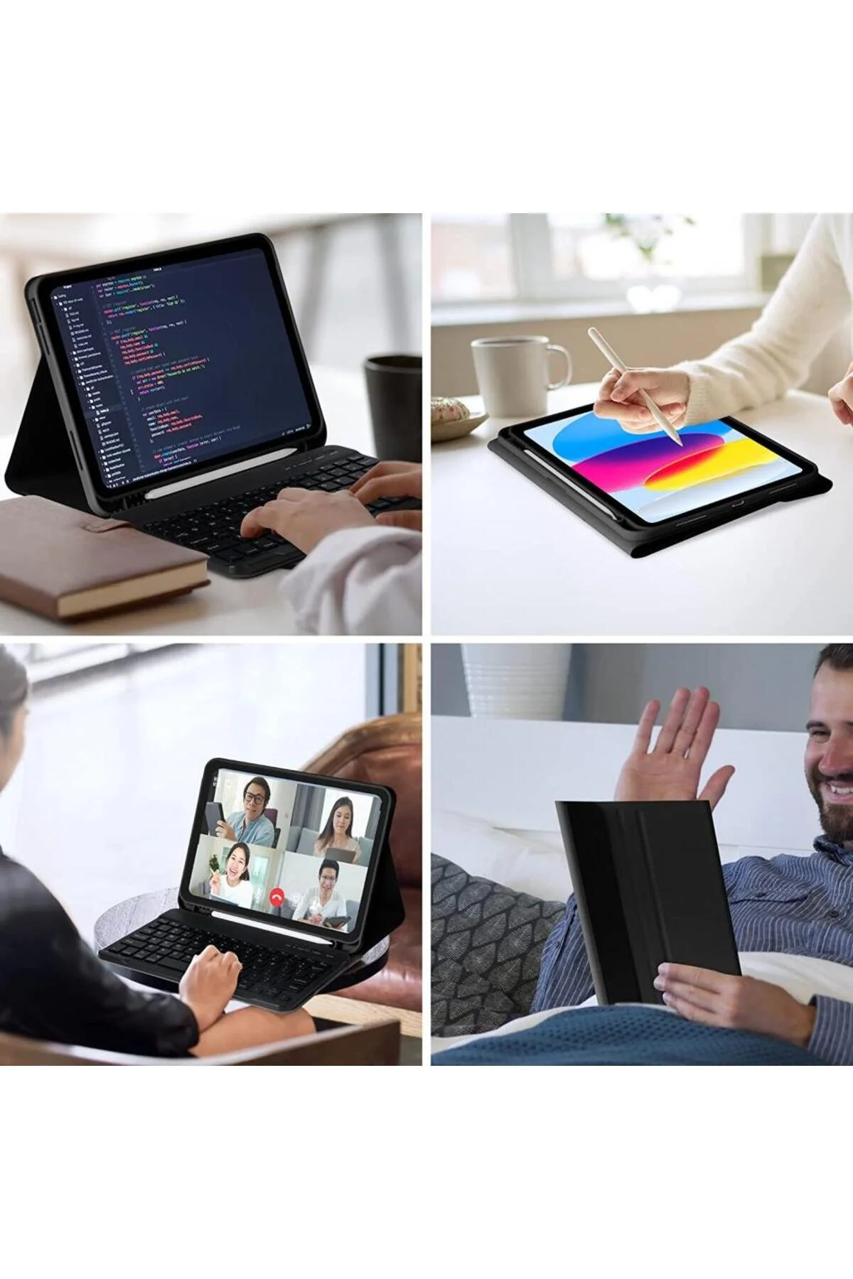 کاور تبلت قاب 11 اینچی شیائومی REDMI PAD 2 با صفحه کلید بی سیم ترکی MOBAX UnDePlus