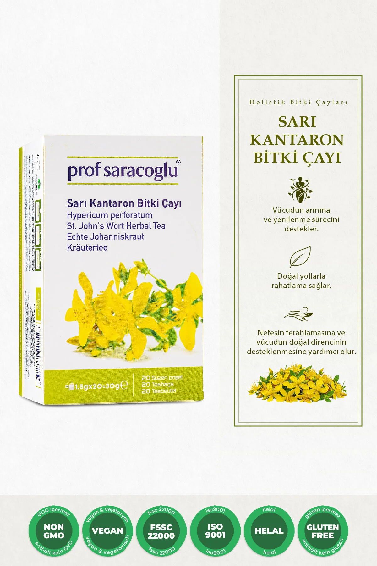 سایر دمنوش های گیاهی چای زگیل زرد 20 prof saracoglu